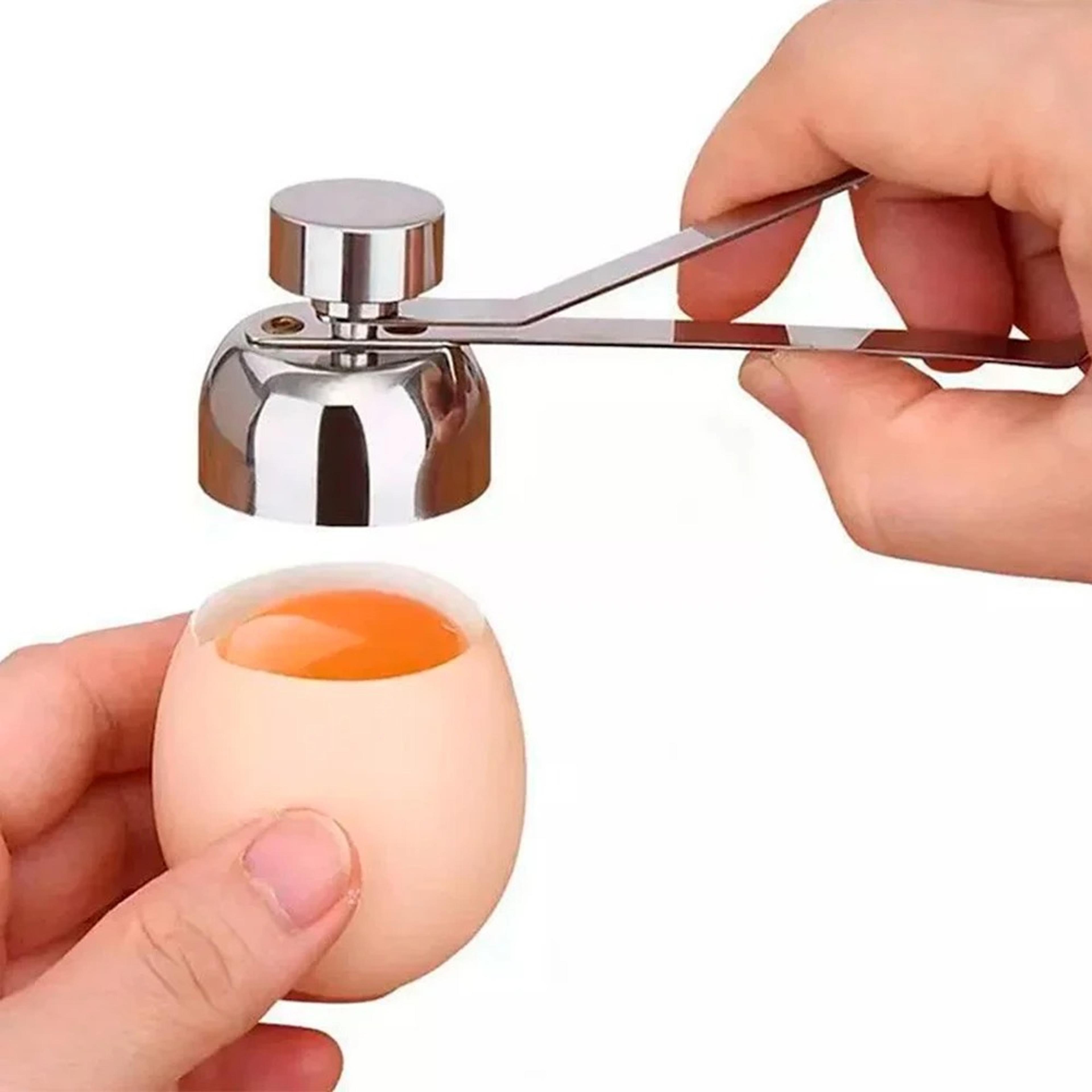 stainless steel egg shell opener creative egg separator for effortless egg cracking, single & double head design