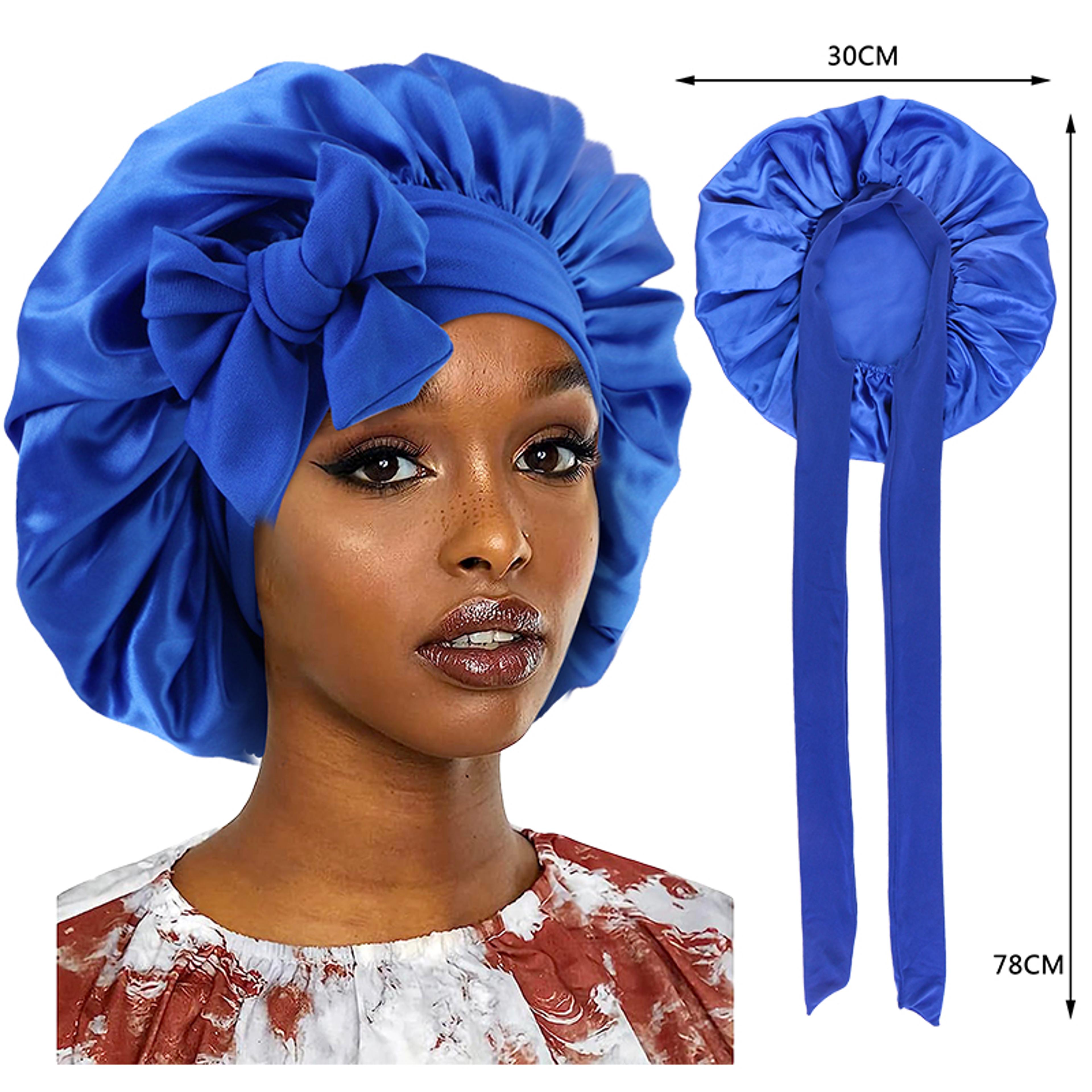 Silk Bonnet For Sleeping With Wide Band Stretch Satin Sleep Cap For Hair Protection 10