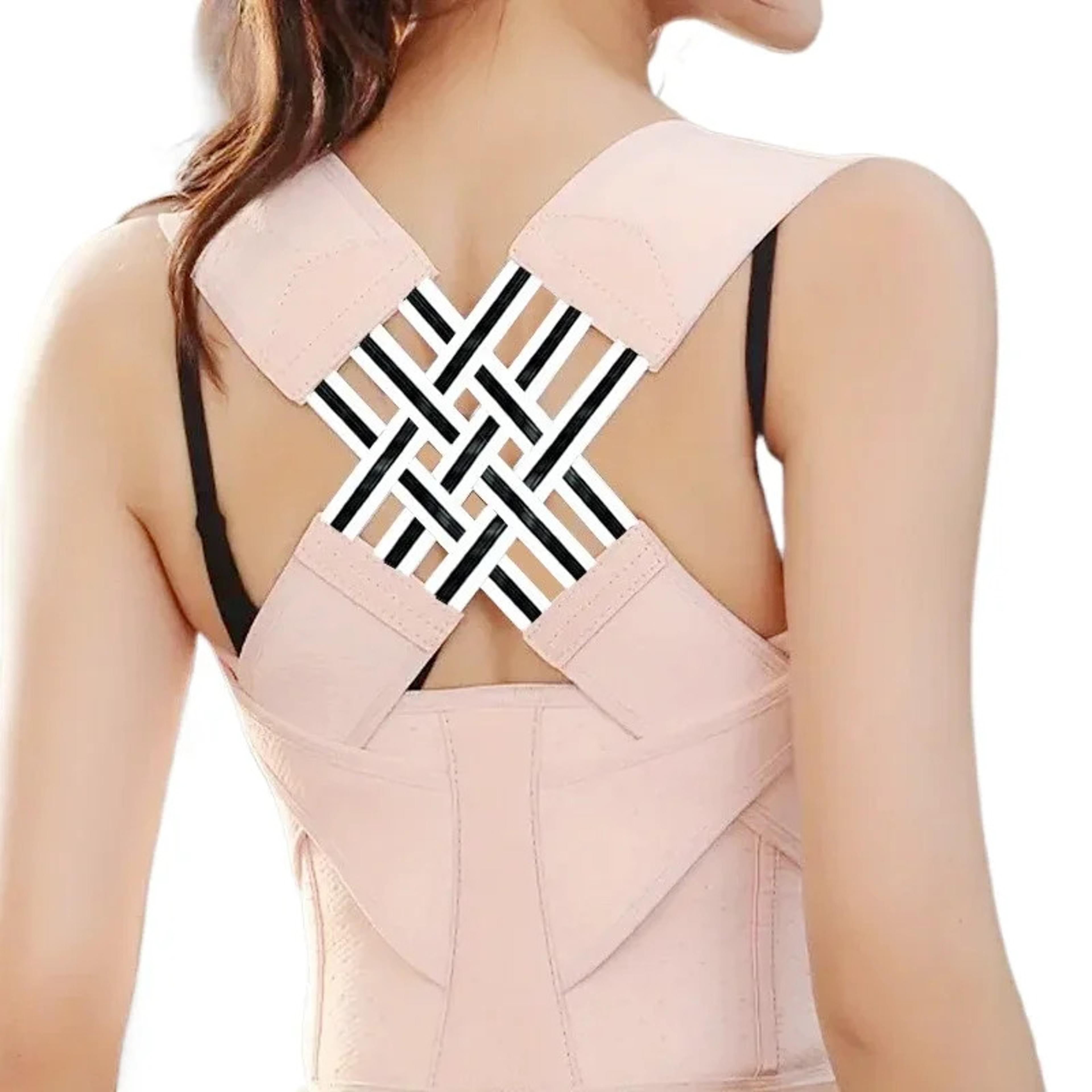 adjustable posture corrector for women and men shoulder brace for back support, upper spine straightener