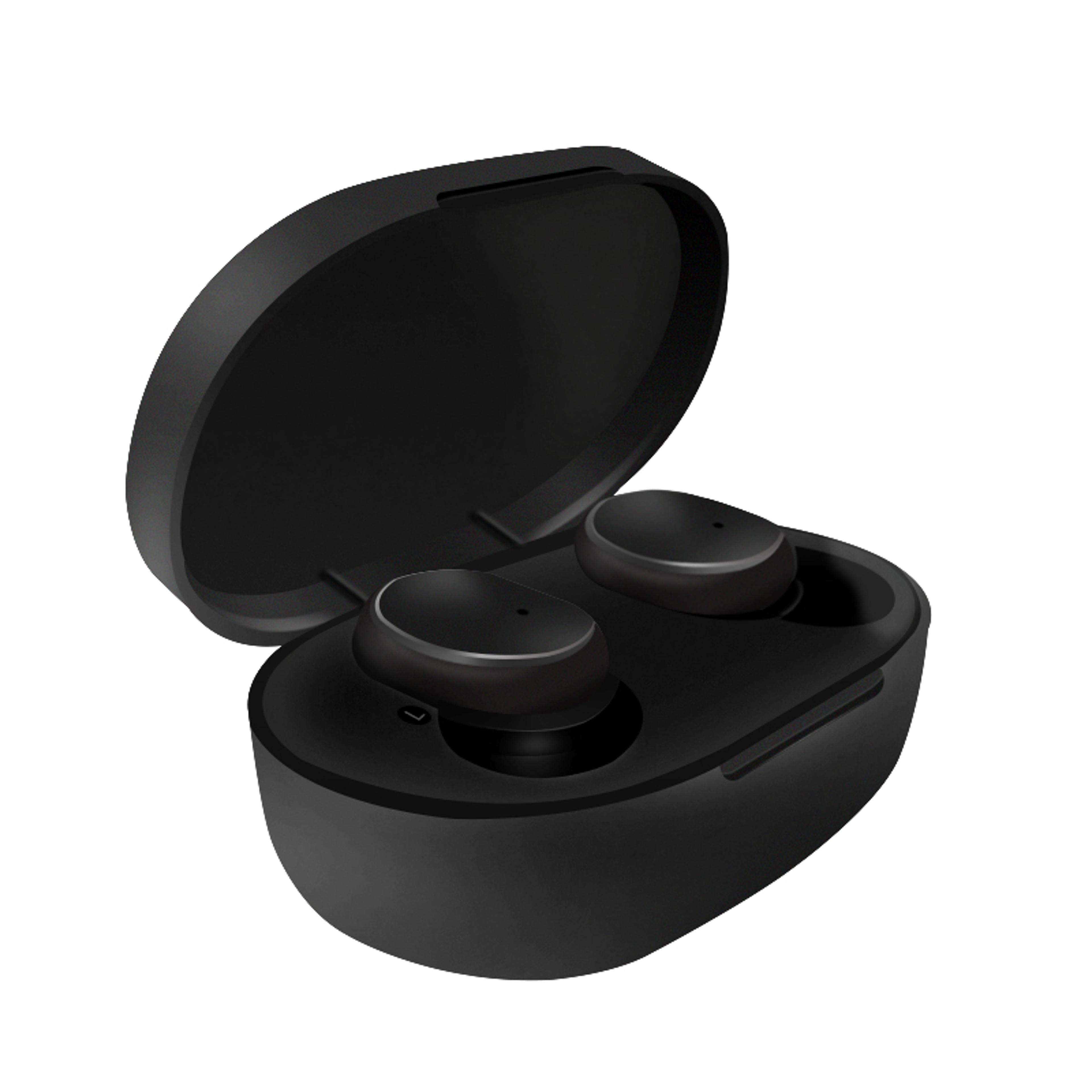wireless bluetooth earphones with noise cancelling & waterproof sports headset stereo sound, built-in microphone
