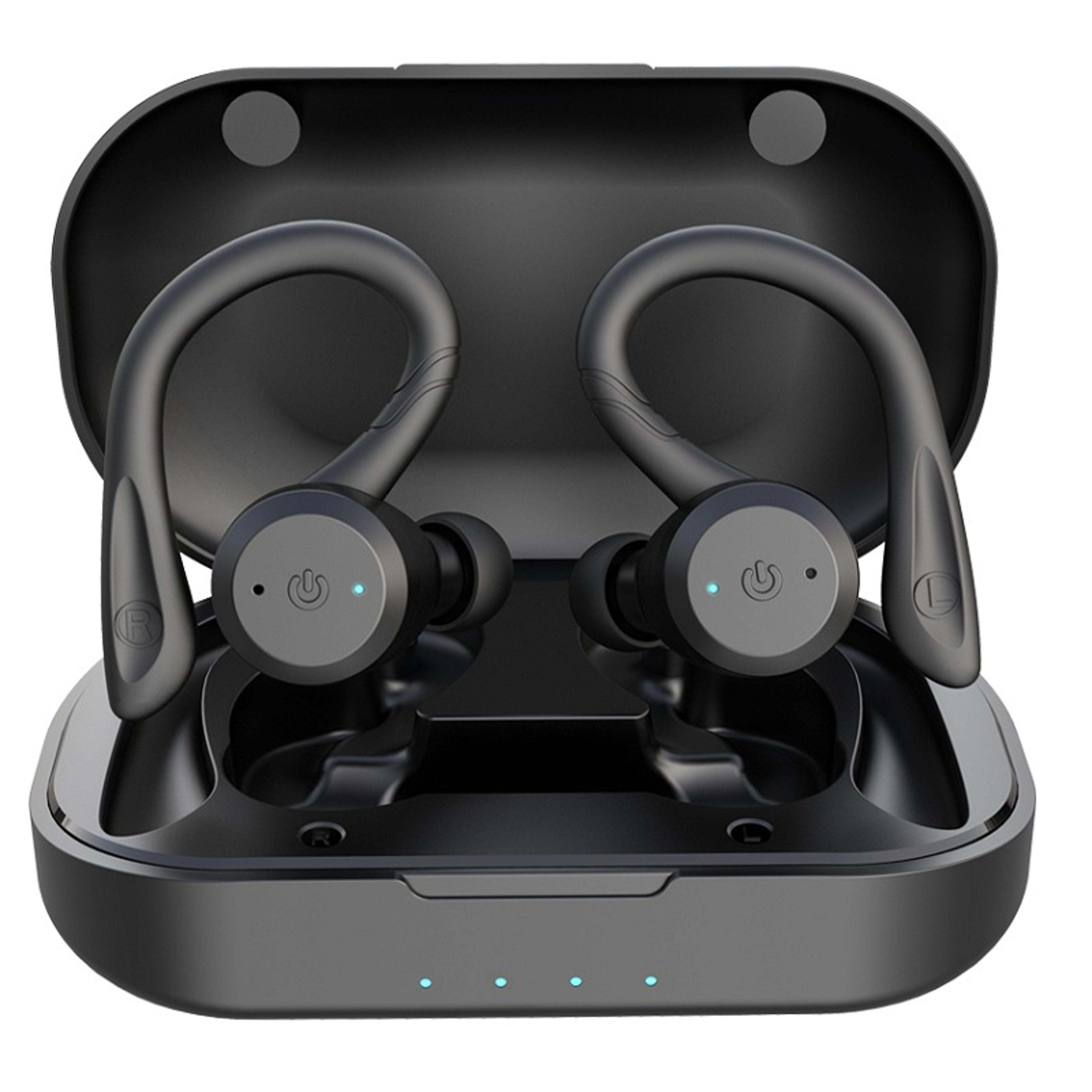 waterproof bluetooth earphone dual wear style sport wireless headset