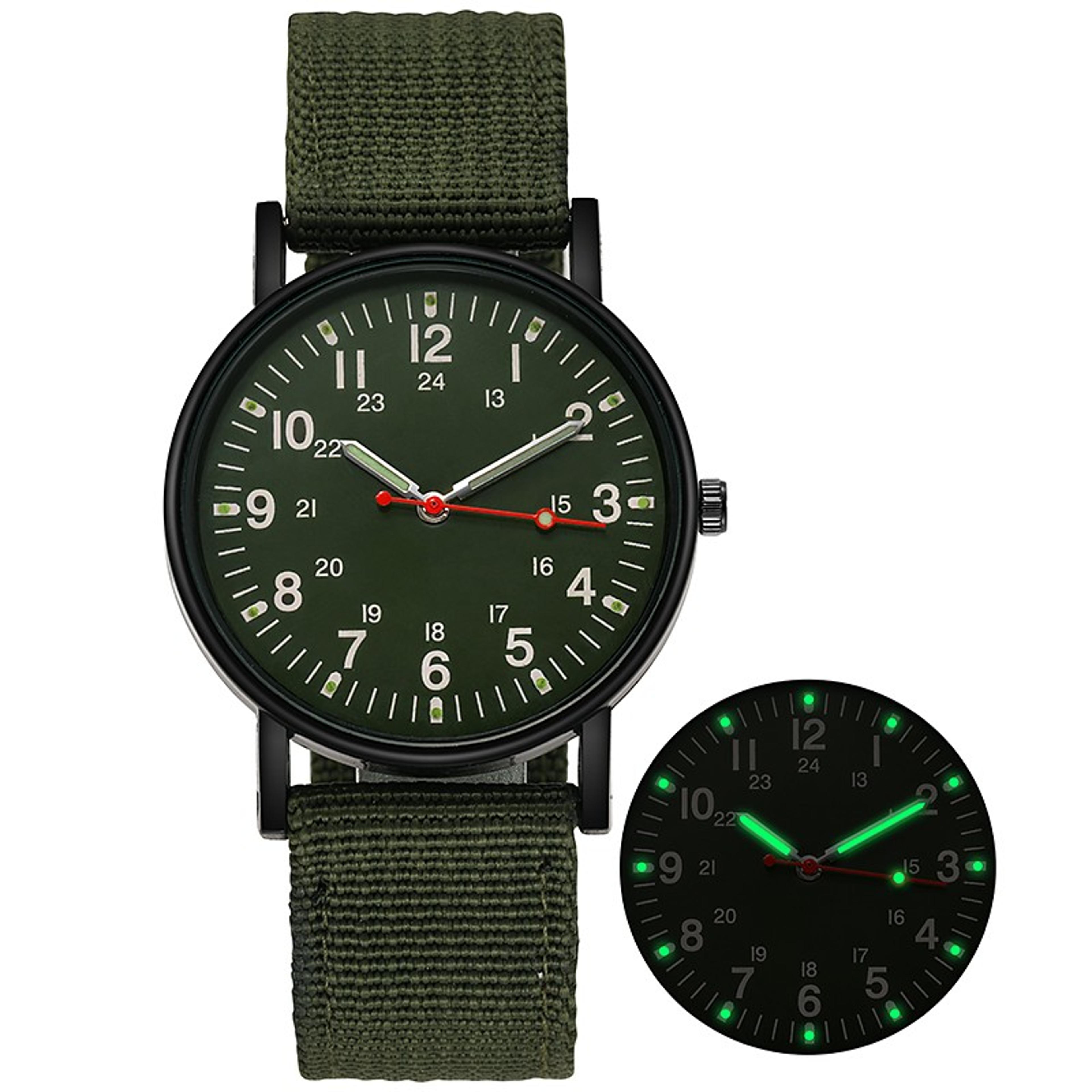luxury men's quartz watch big dial, waterproof, luminous hands