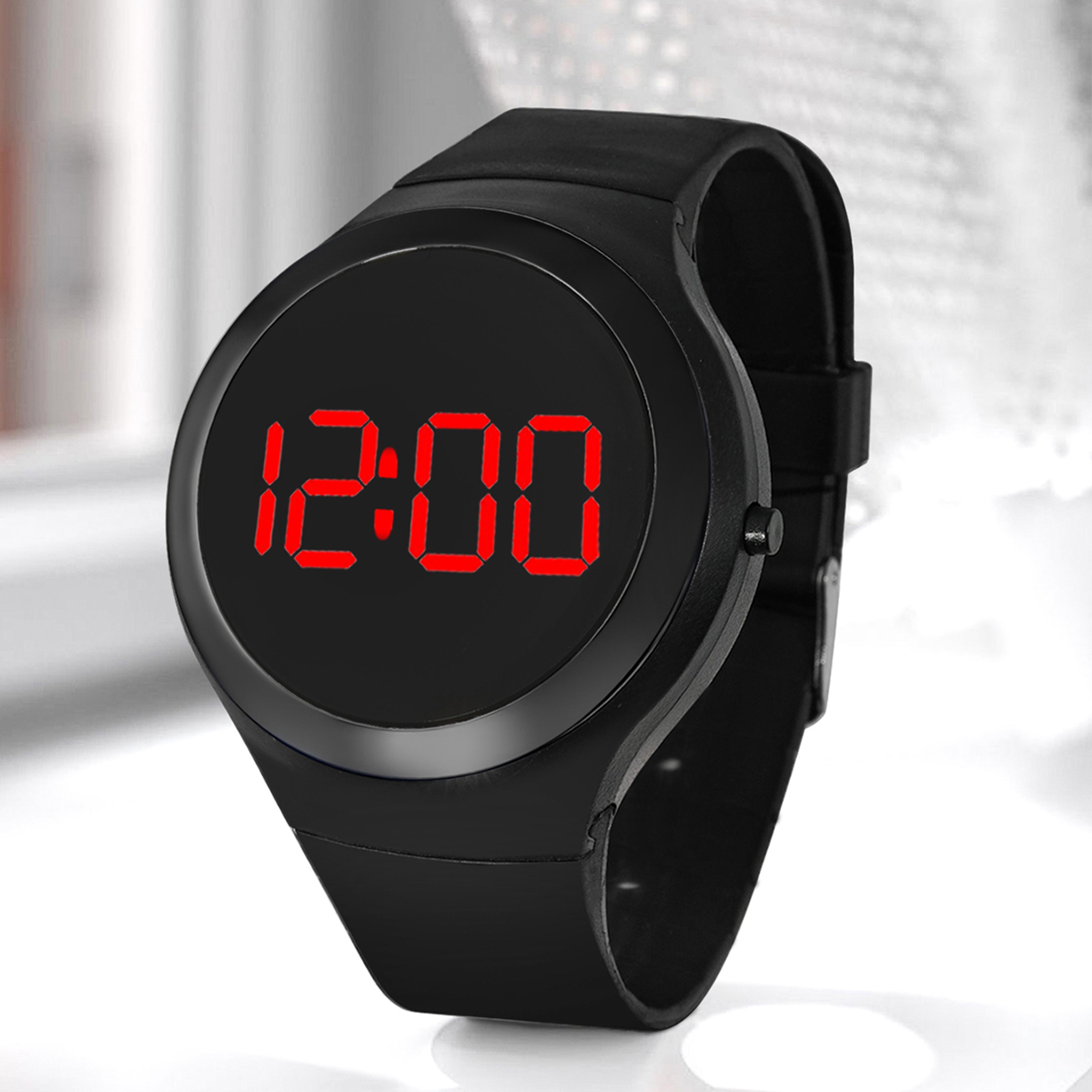 sports electronic watch for boys and girls casual, simple round watch for students perfect for daily life