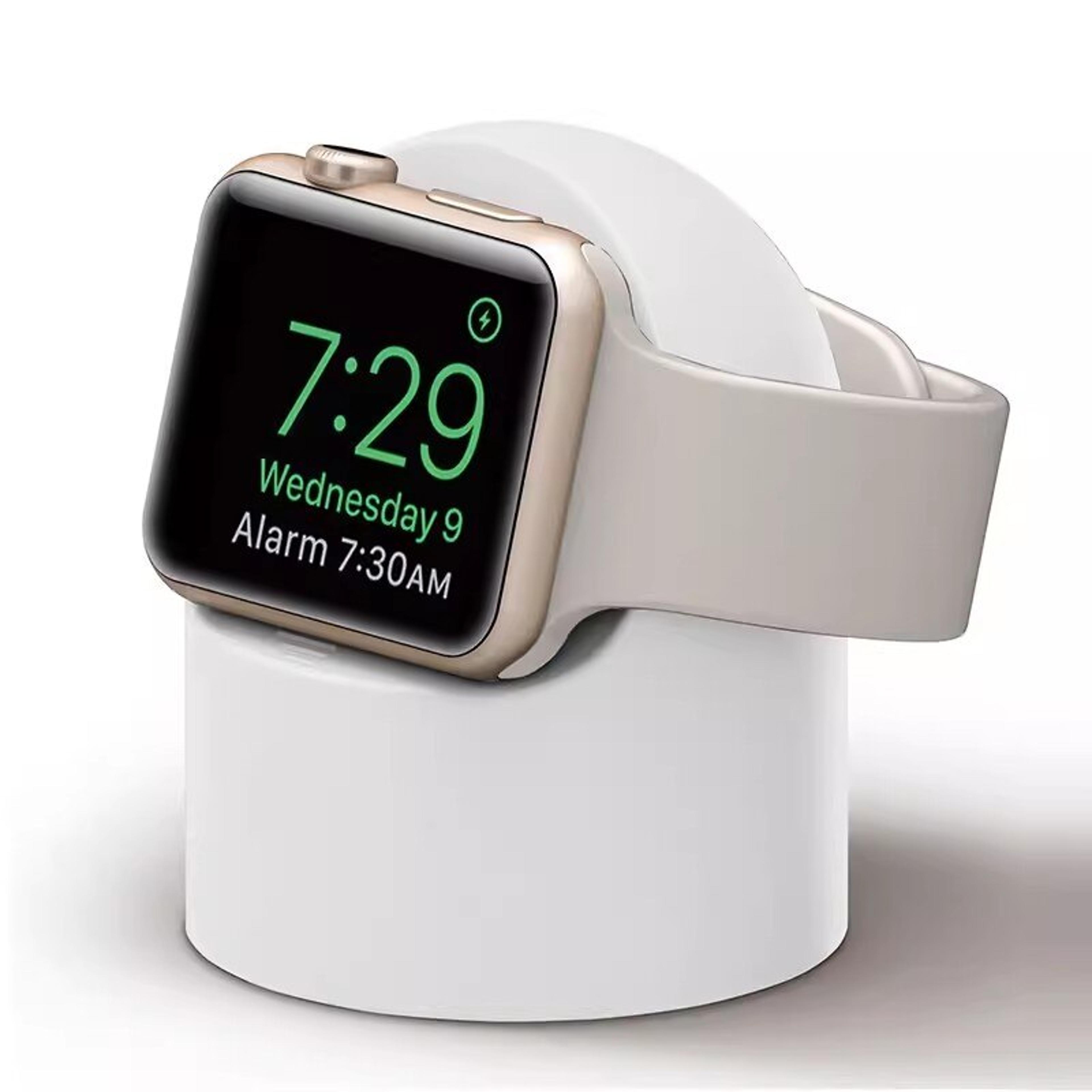 Apple Watch Charger Stand Silicone Charging Dock For Apple Watch Iwatch Charging Holder  Cable Orga 6