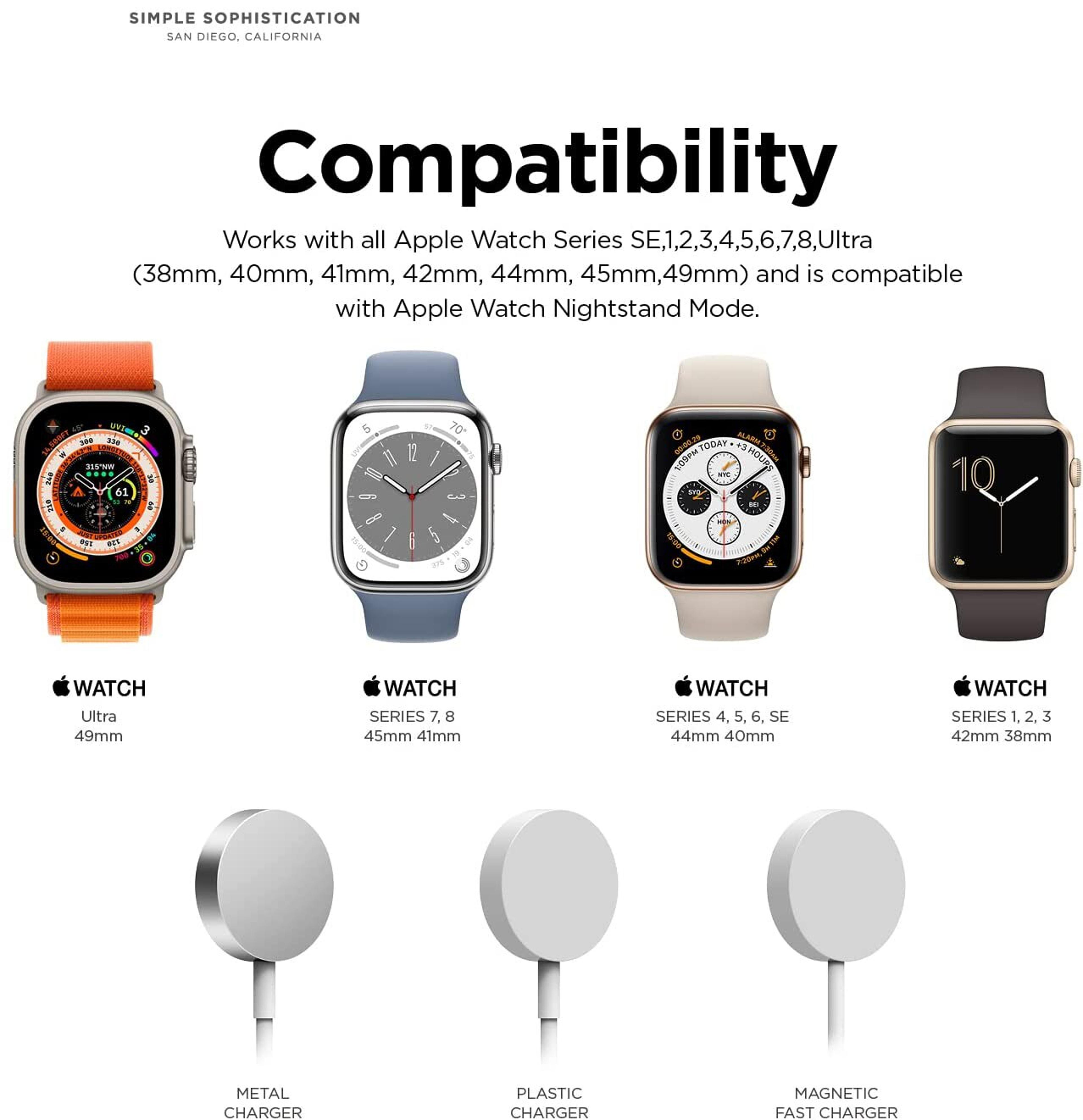 Apple Watch Charger Stand Silicone Charging Dock For Apple Watch Iwatch Charging Holder  Cable Orga 5