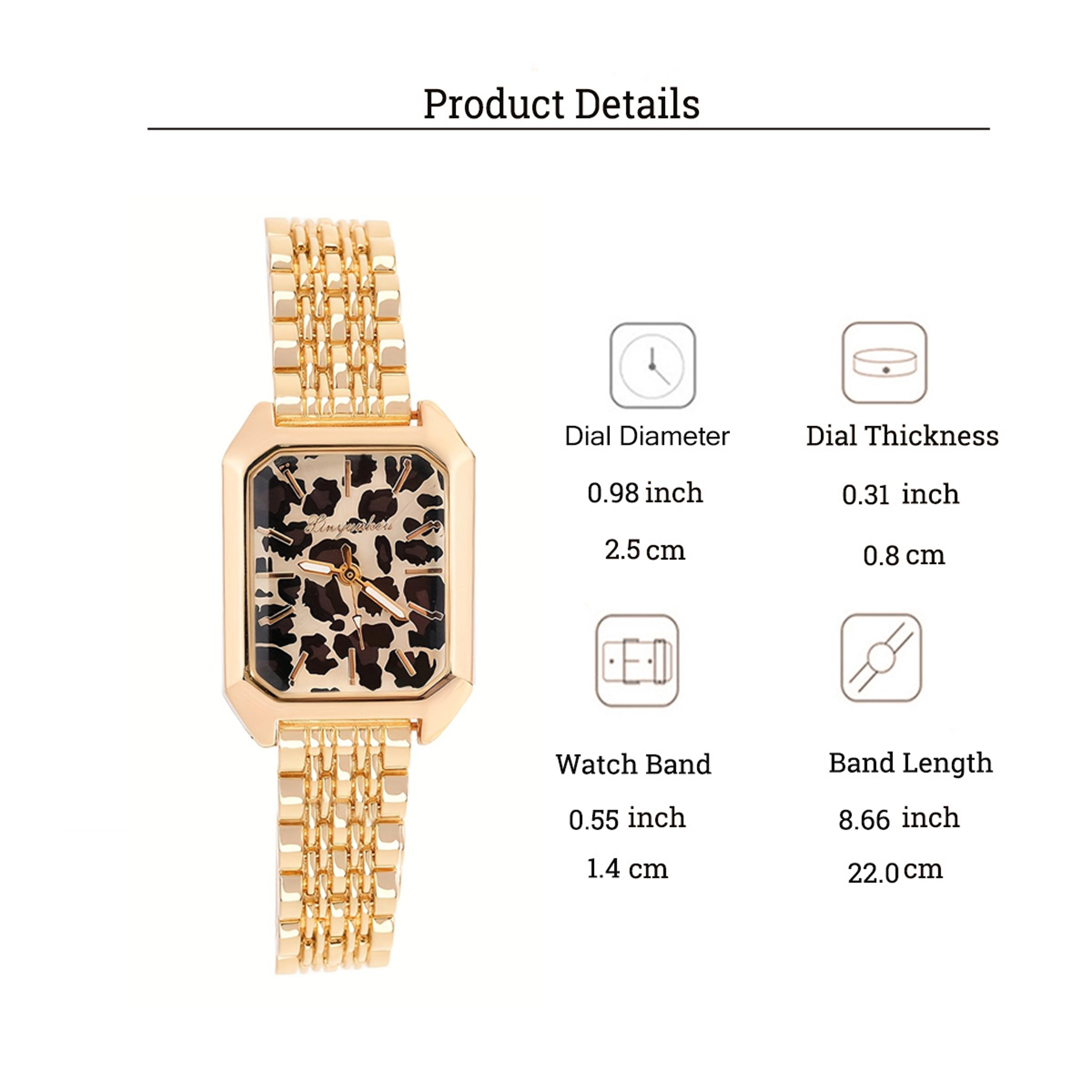 Fashionable Leopard Print Dial Quartz Watch For Women Perfect For Daily Wear Anniversaries  Christm 4