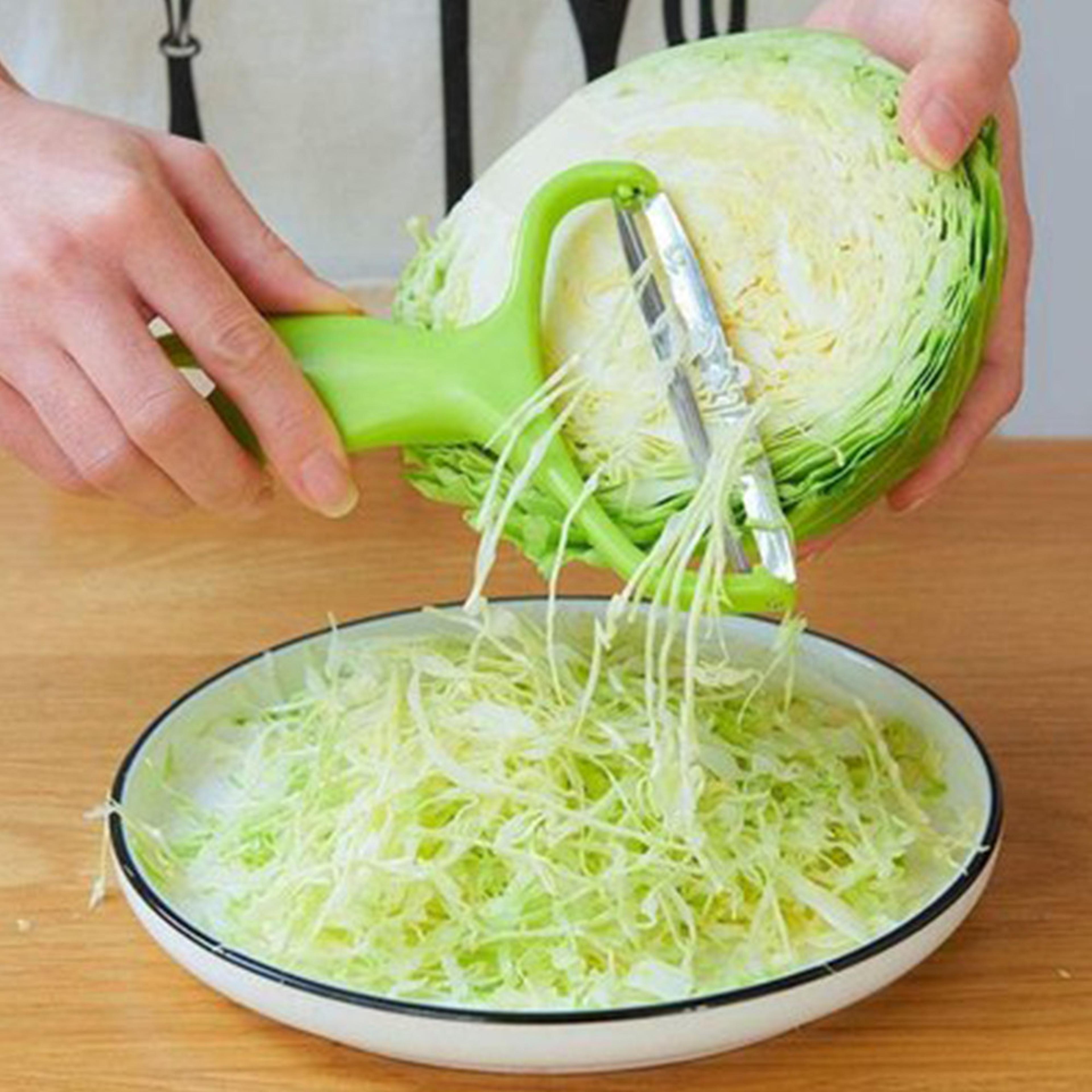 stainless steel vegetable peeler & slicer multi-purpose grater for fruits, cabbage, salad, potatoes, and more