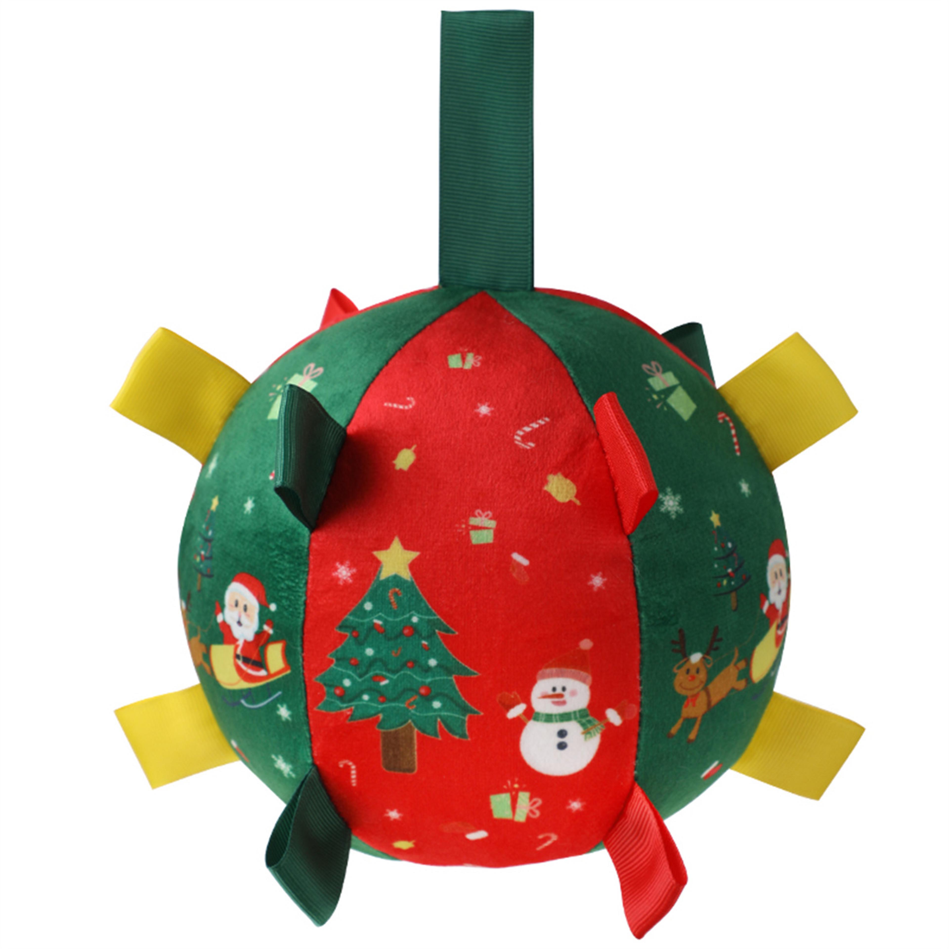 Interactive Pet Training Ball With Bell Sound Outdoor Dog Play Football Toy 6