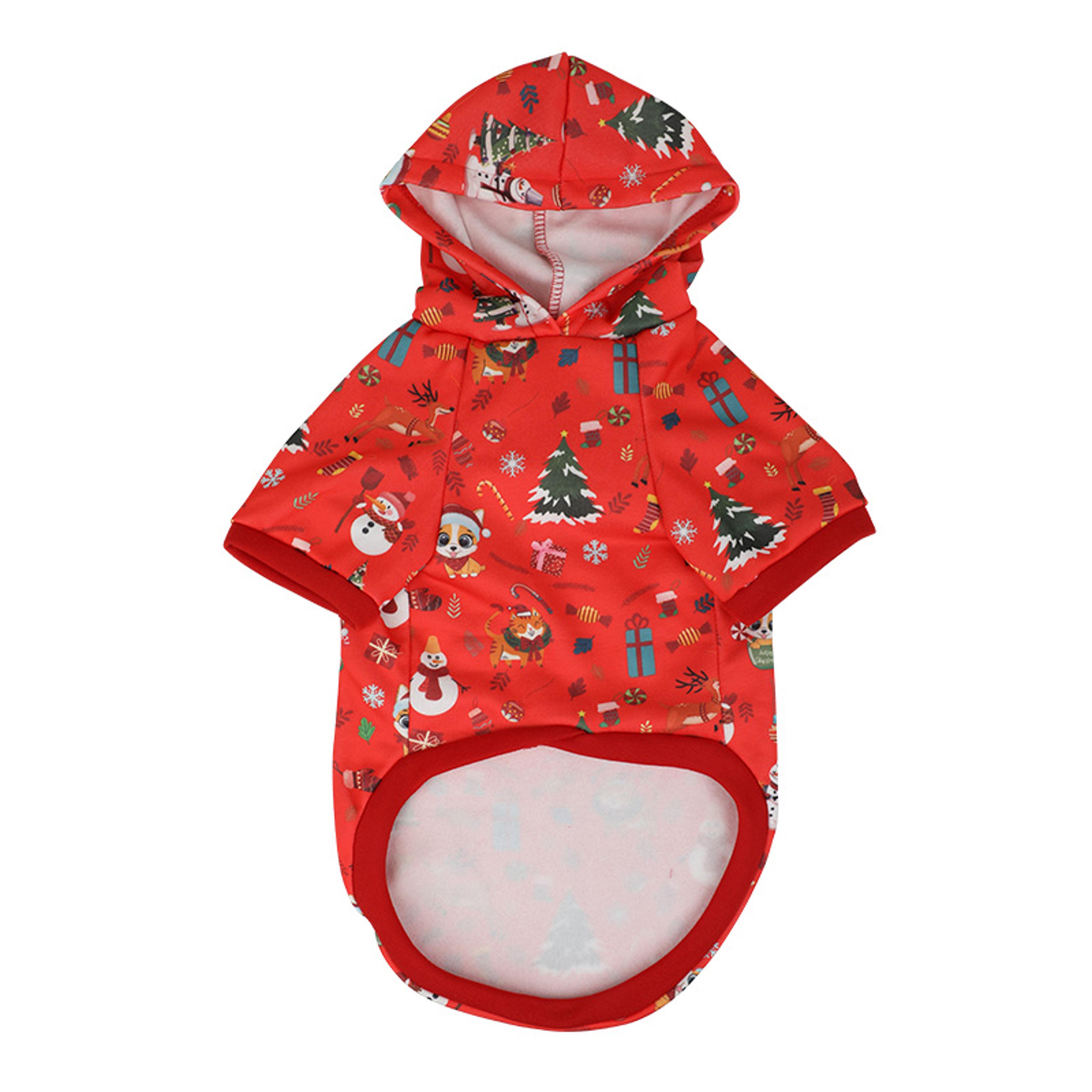 New Arrival Pet Christmas Hoodie For Dogs Festive Holiday Apparel 6