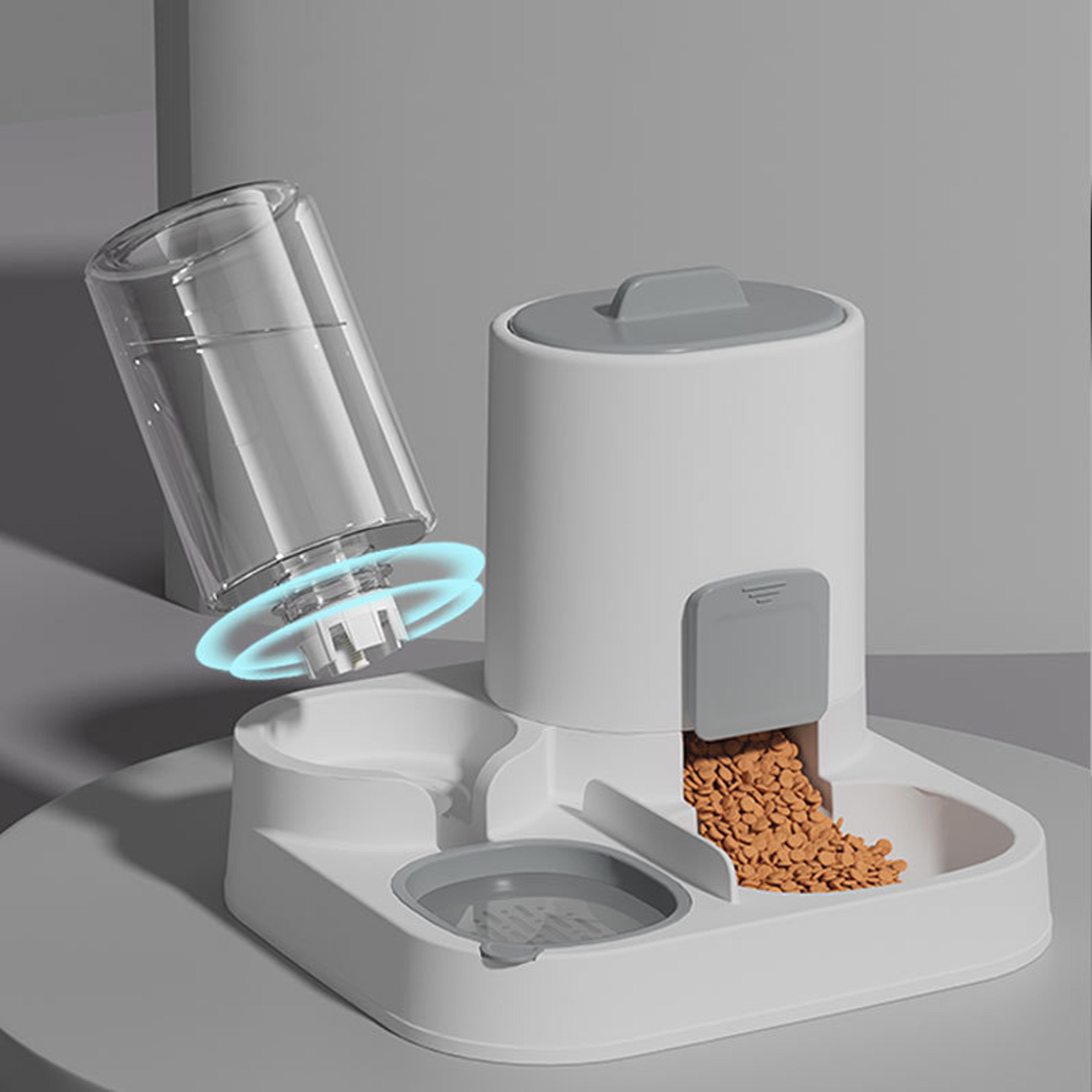 hot pet feeding and drinking water two-in-one bowl large capacity cat and dog food bowl for pets
