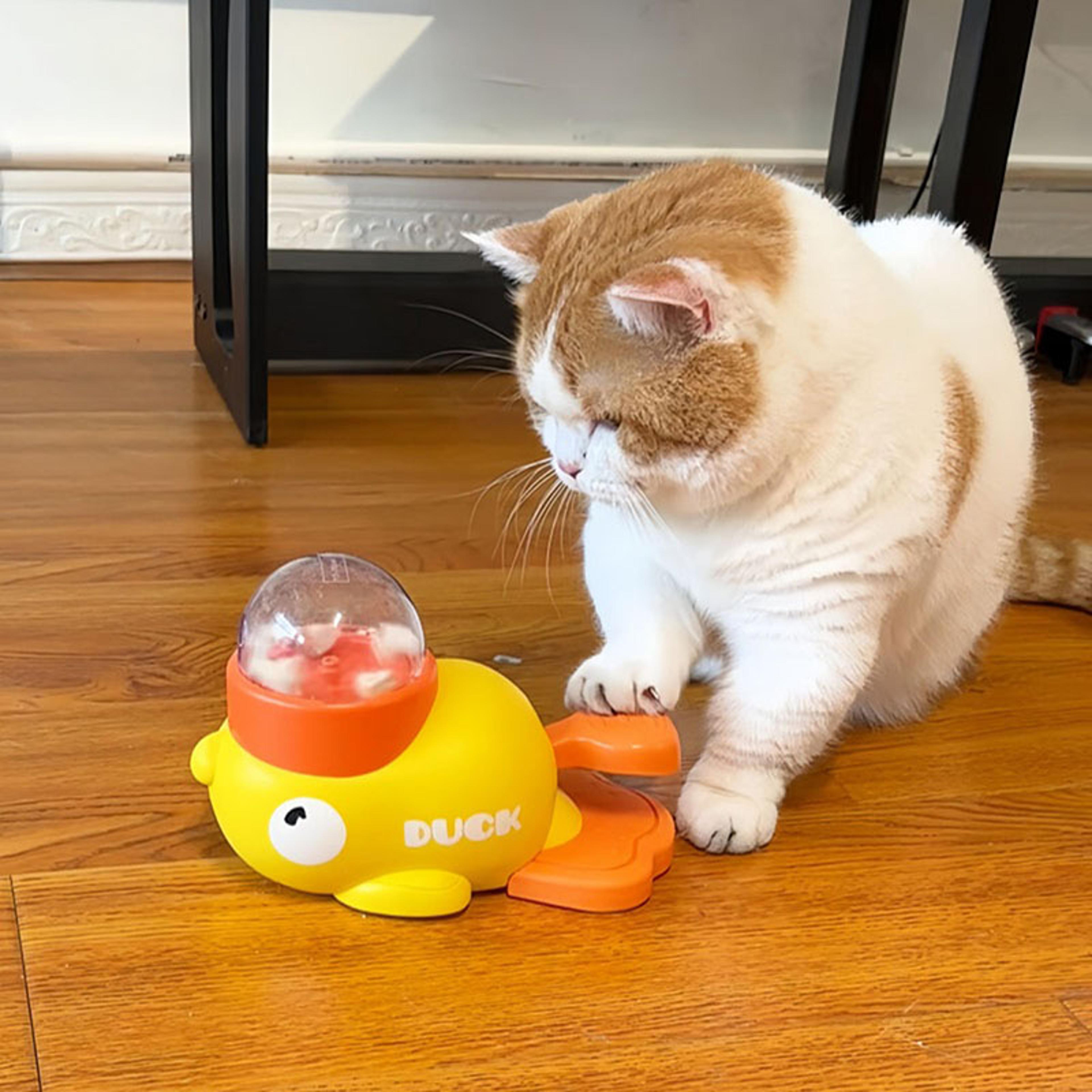 interactive pet puzzle feeder for cats and dogs engaging freeze-dried treat dispenser for pet enrichment