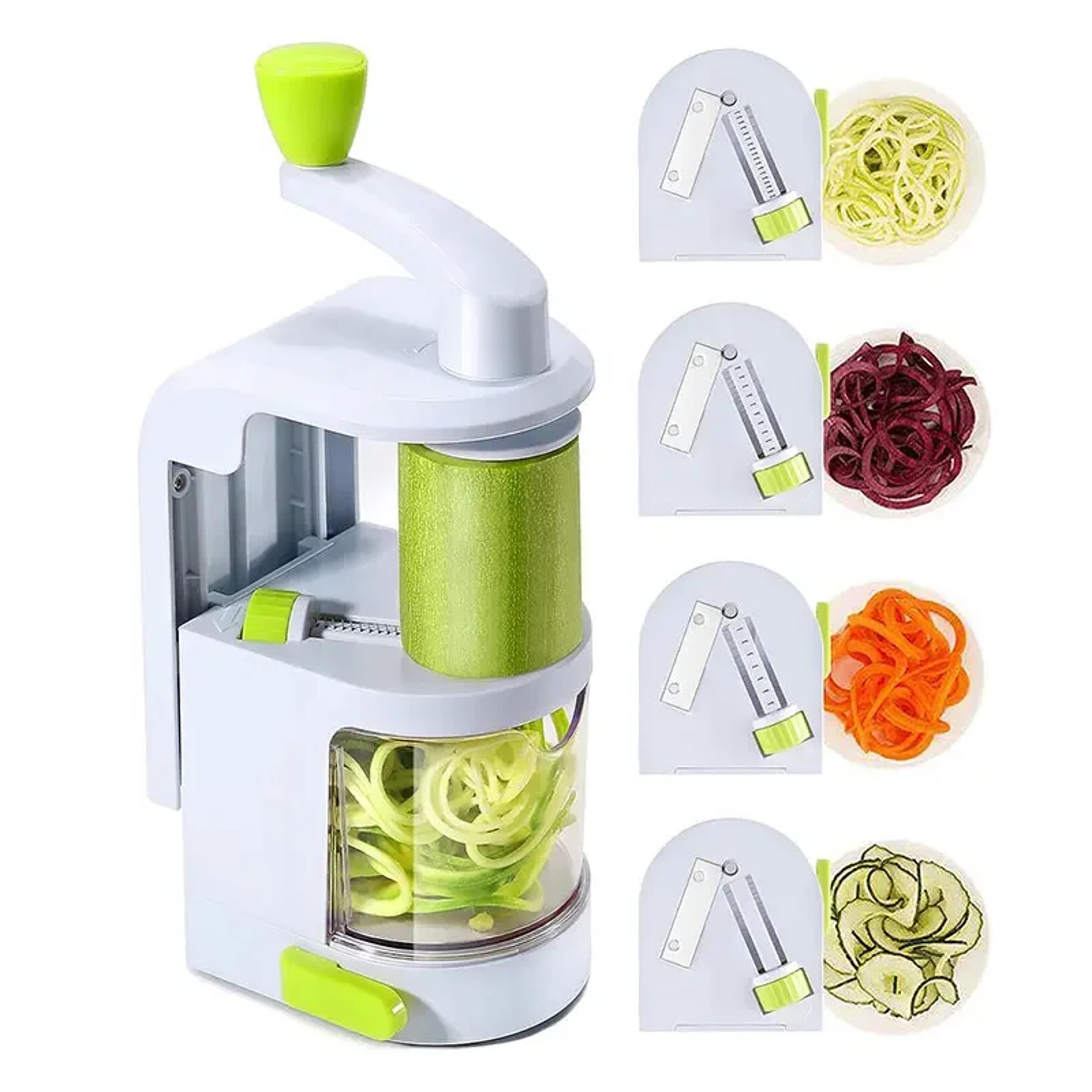 vegetable spiralizer with suction cup zucchini noodle maker & veggie cutter