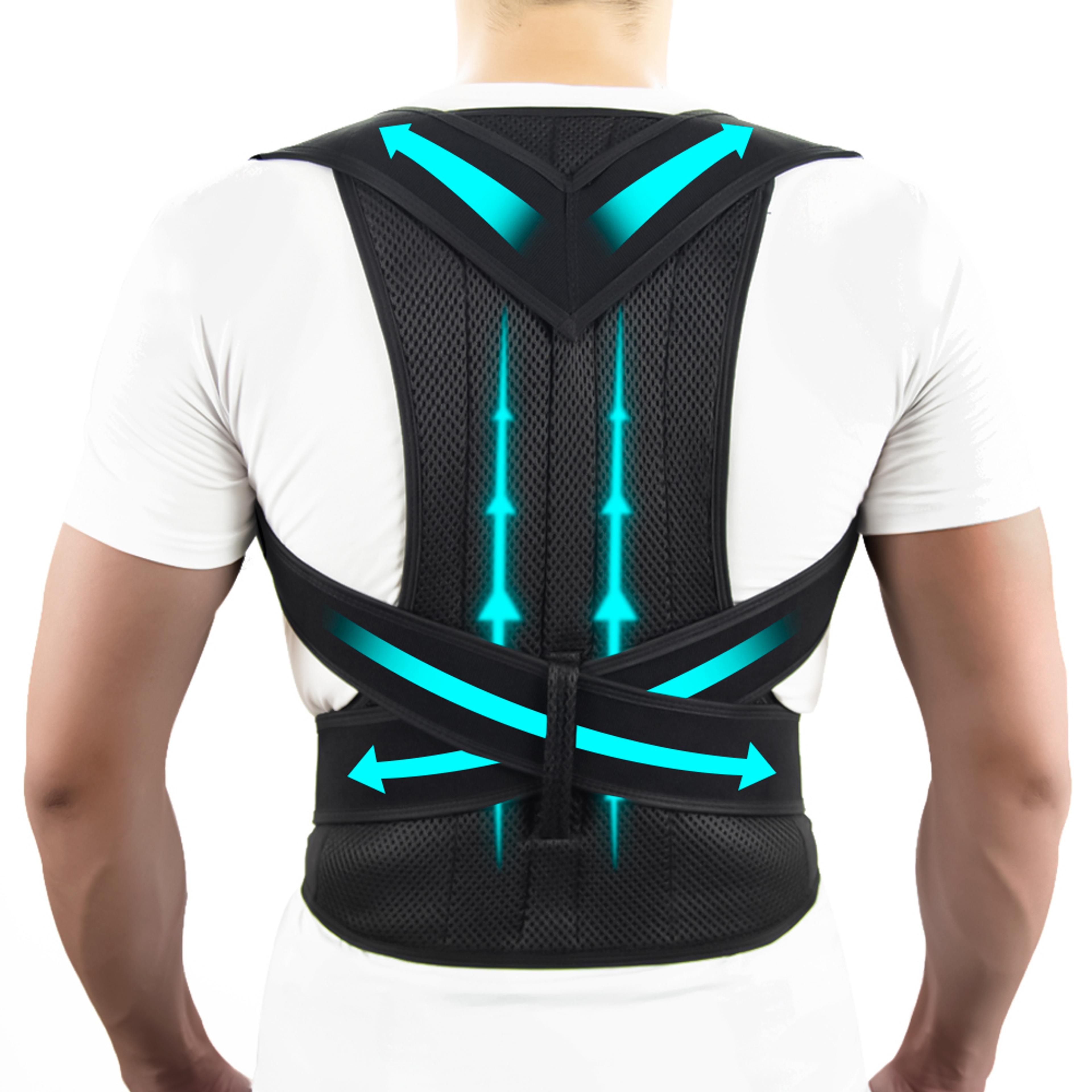back brace posture corrector adjustable shoulder straightener for men & women