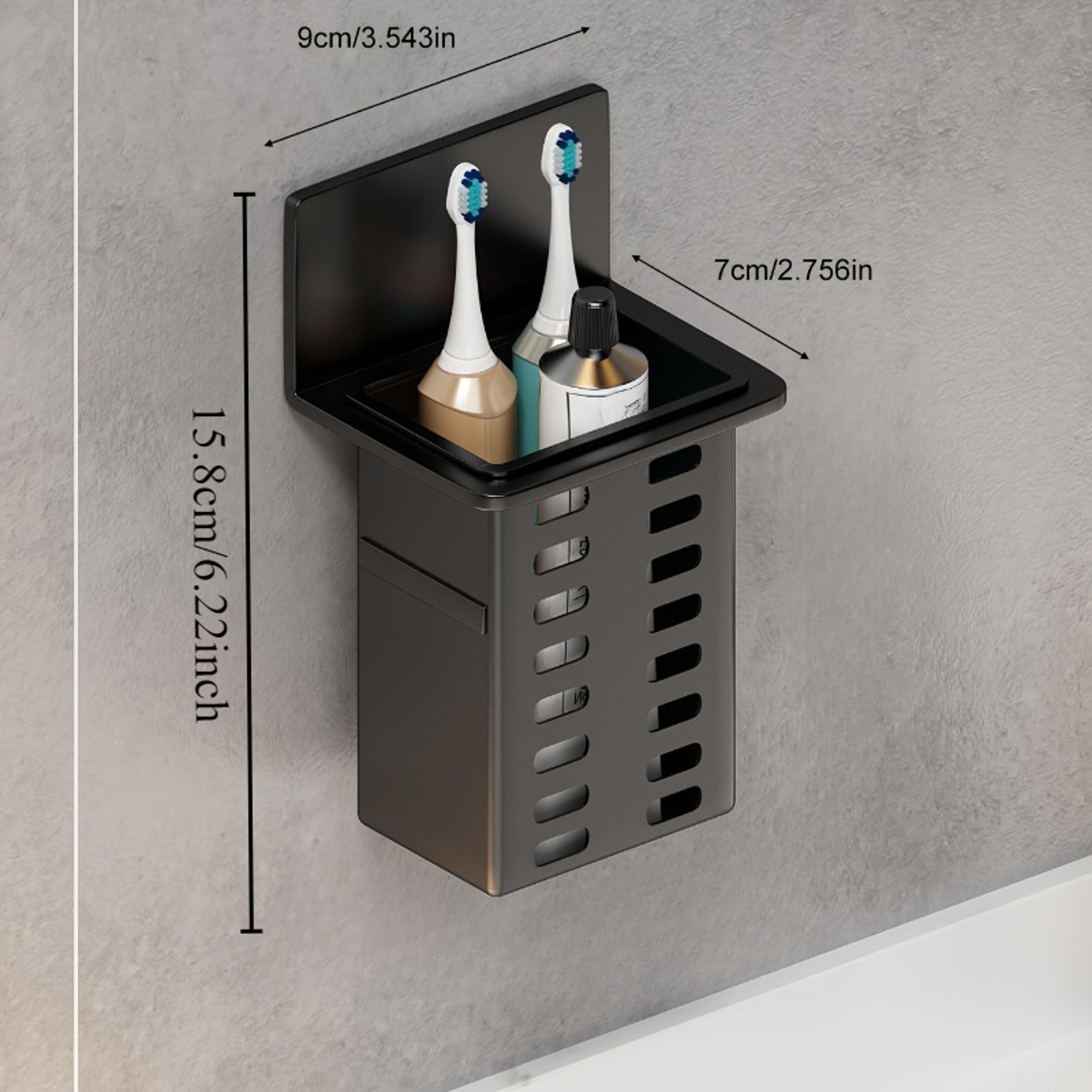 Functional WallMounted Toothbrush And Toothpaste Storage Rack For Bathroom 5