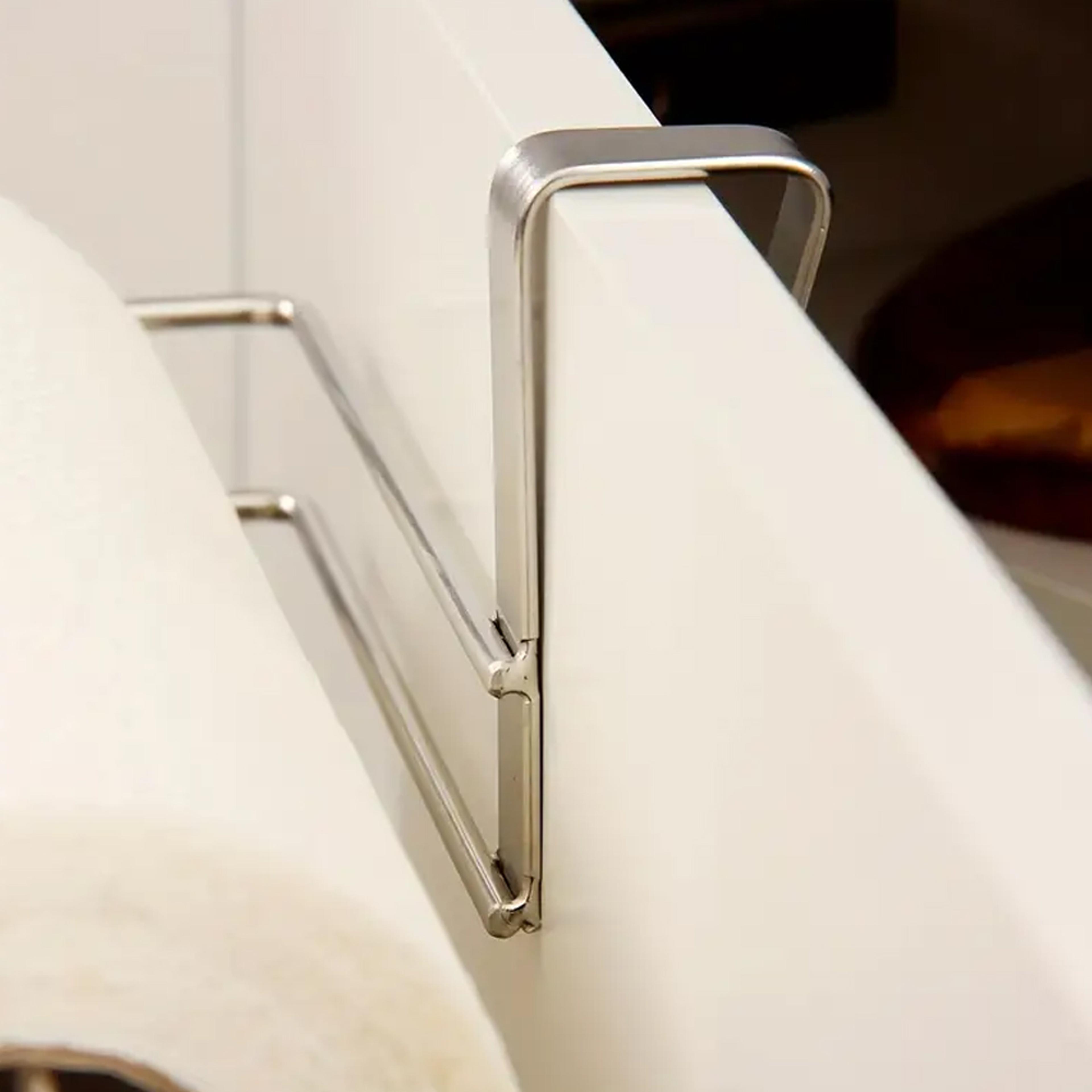 Premium Stainless Steel WallMounted Kitchen Paper Towel Holder NailFree PunchFree Toilet Roll Holde 2