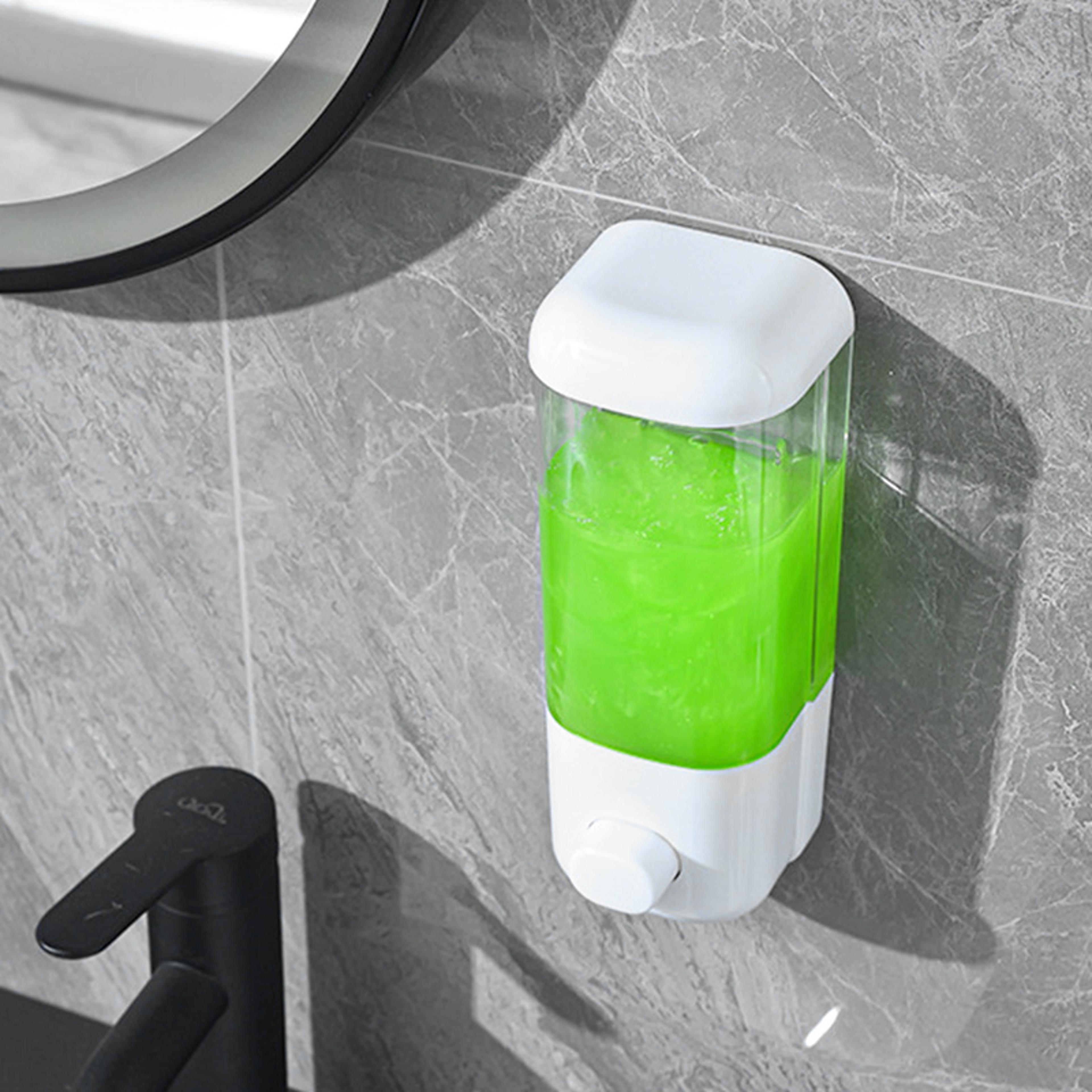 WallMounted Soap Dispenser For Bathroom Convenient Shampoo Lotion  Shower Container Holder No Drill 1