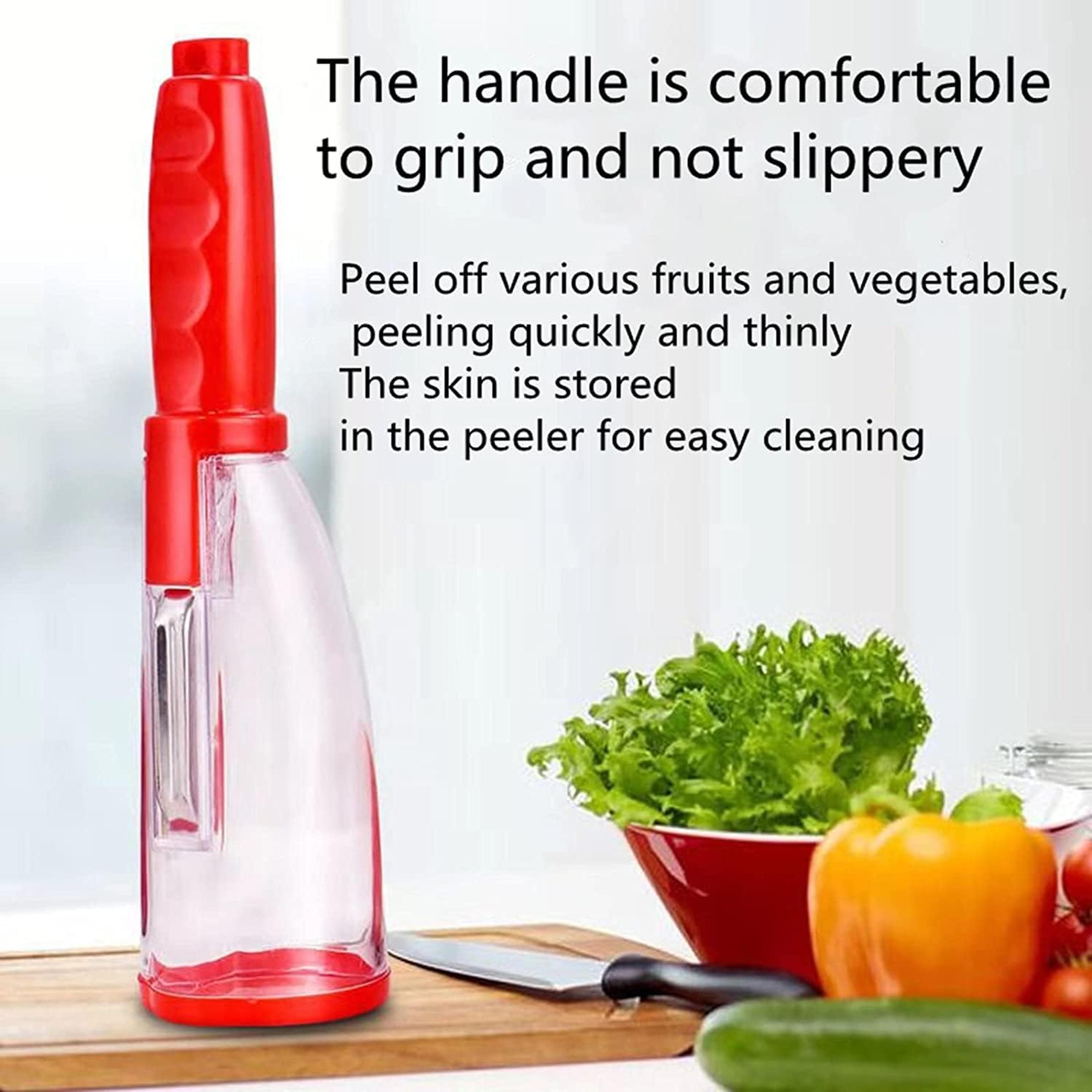Stainless Steel Peeler With Container Efficient Fruit  Vegetable Peeler With Convenient Storage 4