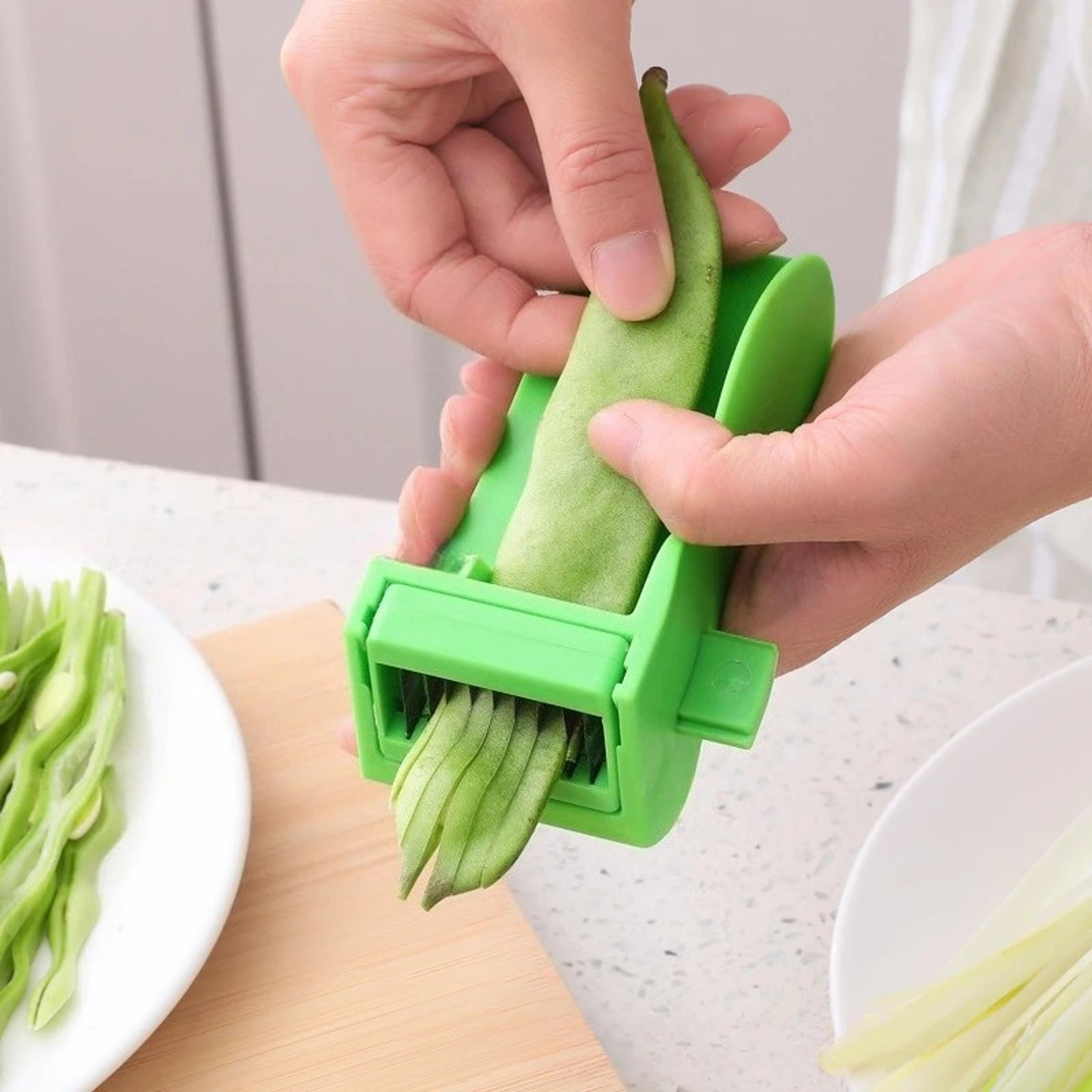 MultiFunctional Green Bean Slicer Vegetable Cutter For Green Onions String Beans And More 0