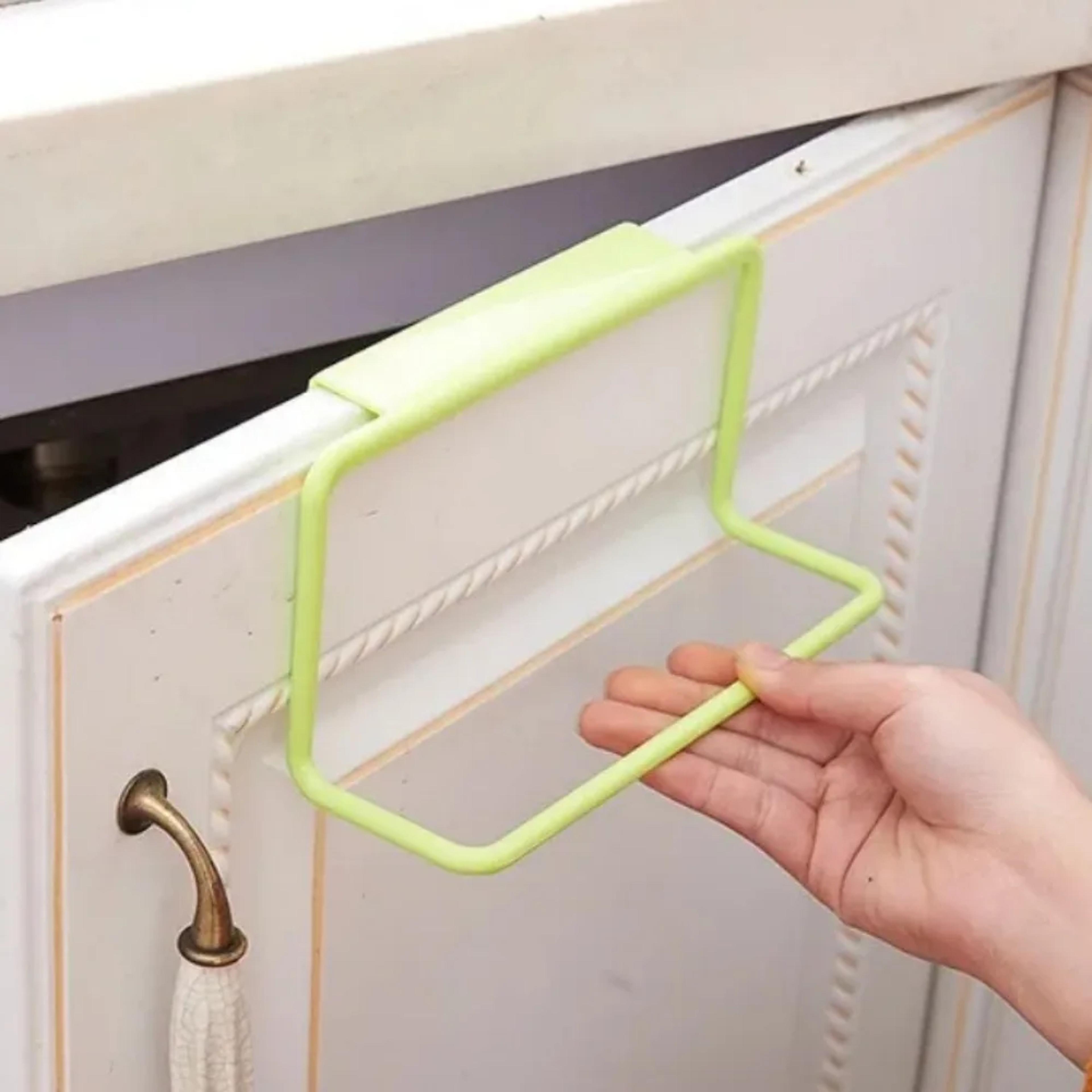 Multifunctional Plastic Hanging Towel Rack Kitchen Organizer For Cabinets  Doors 4