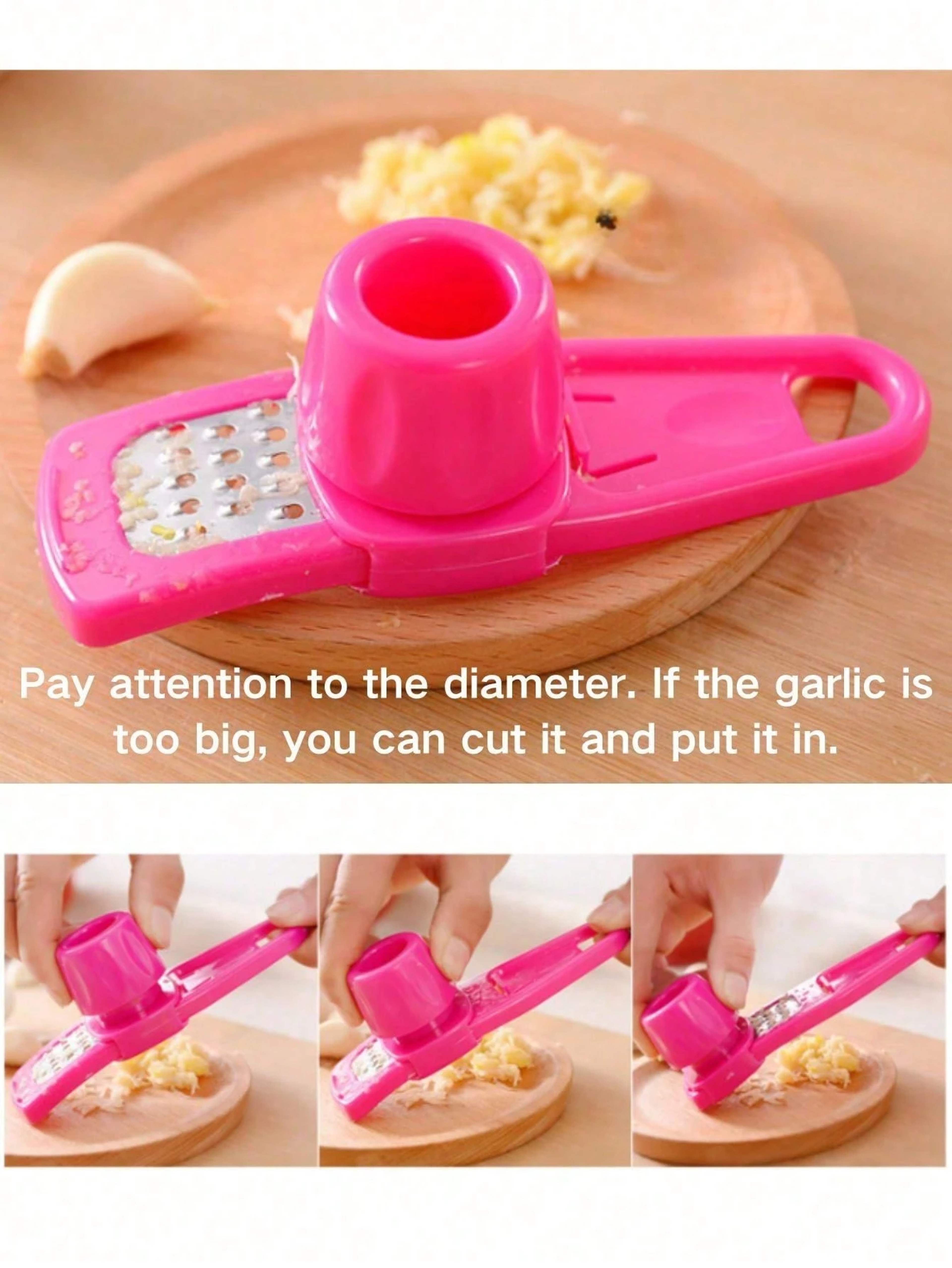 Mini Garlic Grinder Press For Easy Mashing Manual Green Kitchen Tool 3