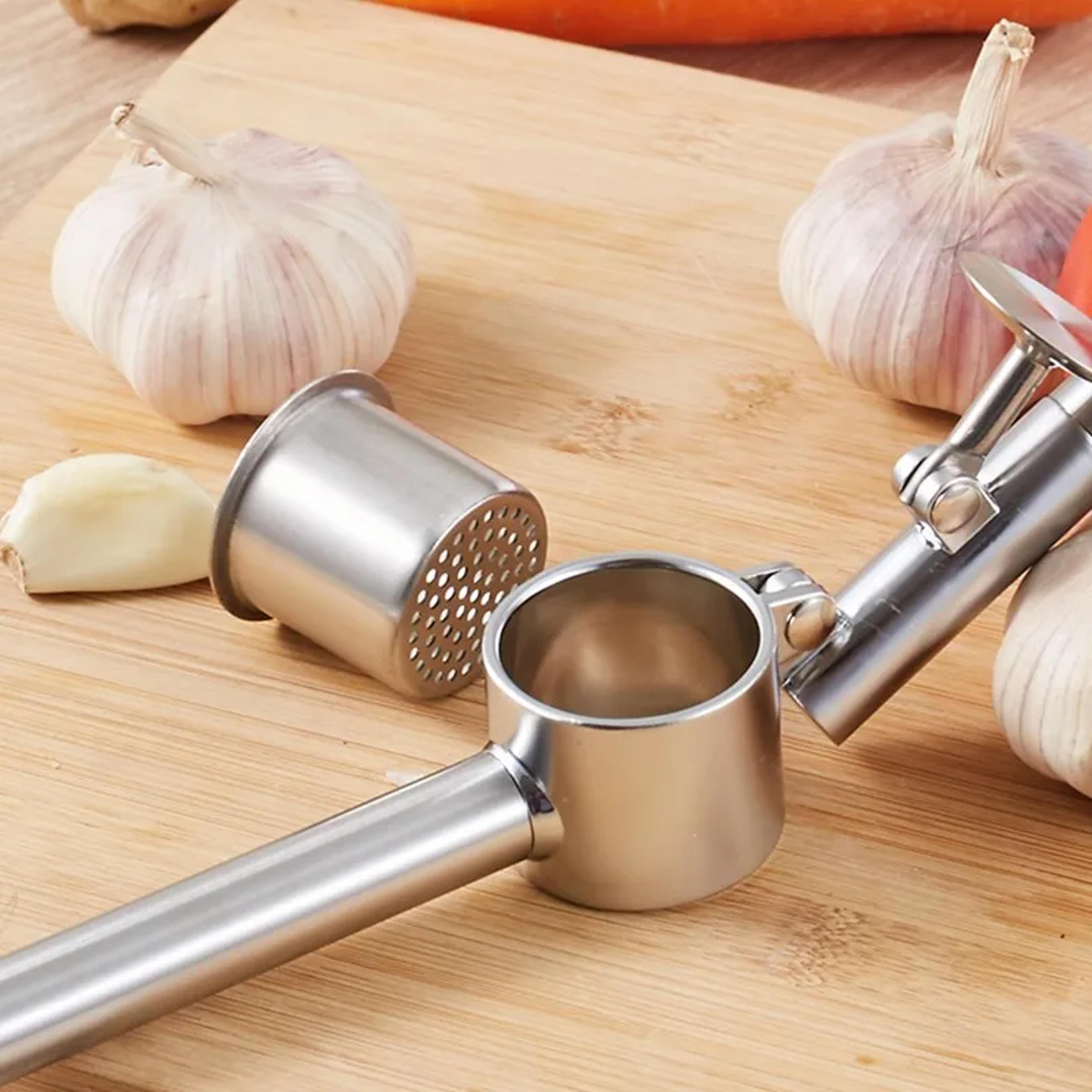 Large Stainless Steel Garlic Press Detachable RustProof LargeSized Garlic Crusher For Effortless Me 3