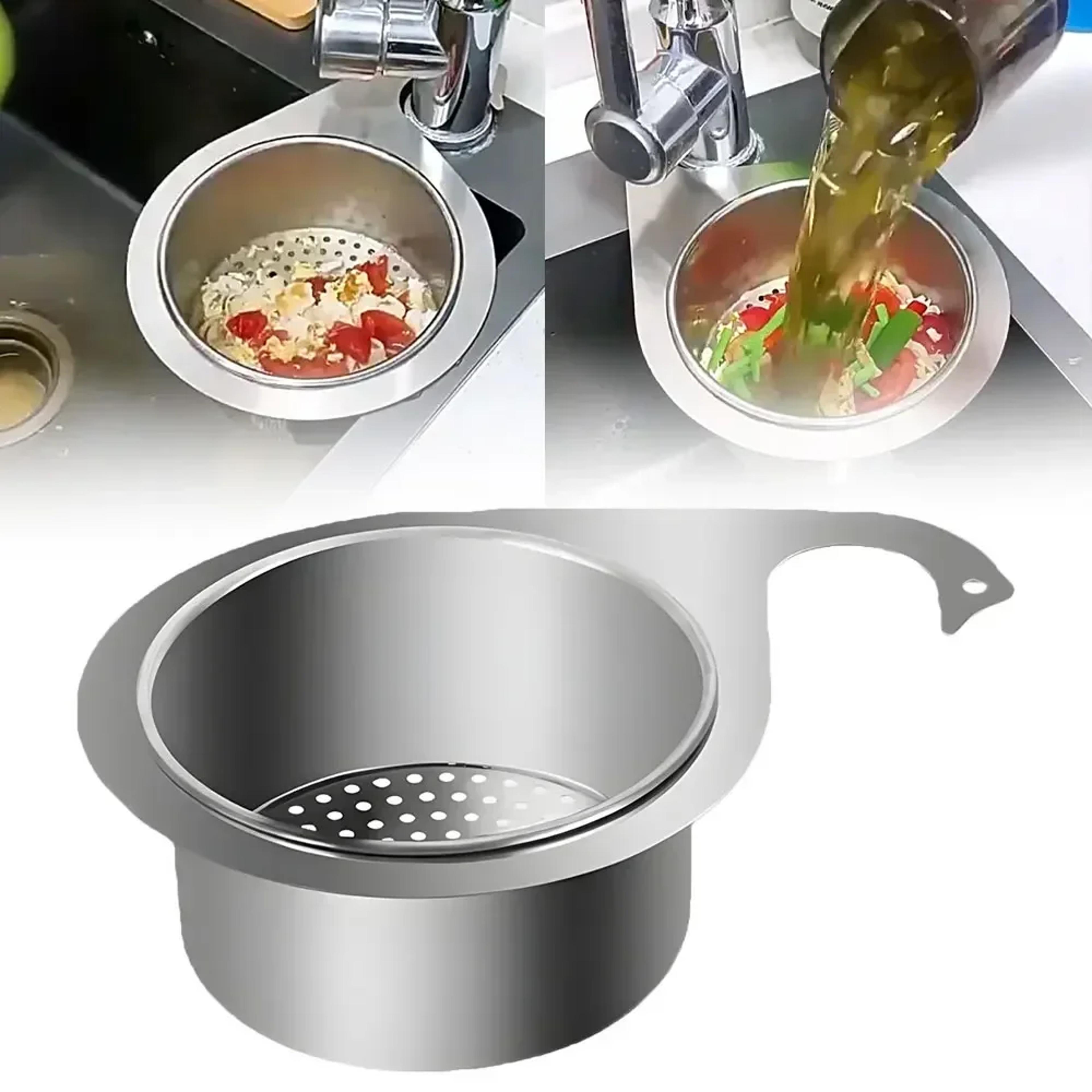 Stainless Steel Kitchen Sink Strainer Multifunctional Hanging Drainer Basket For Fruits Vegetables  0