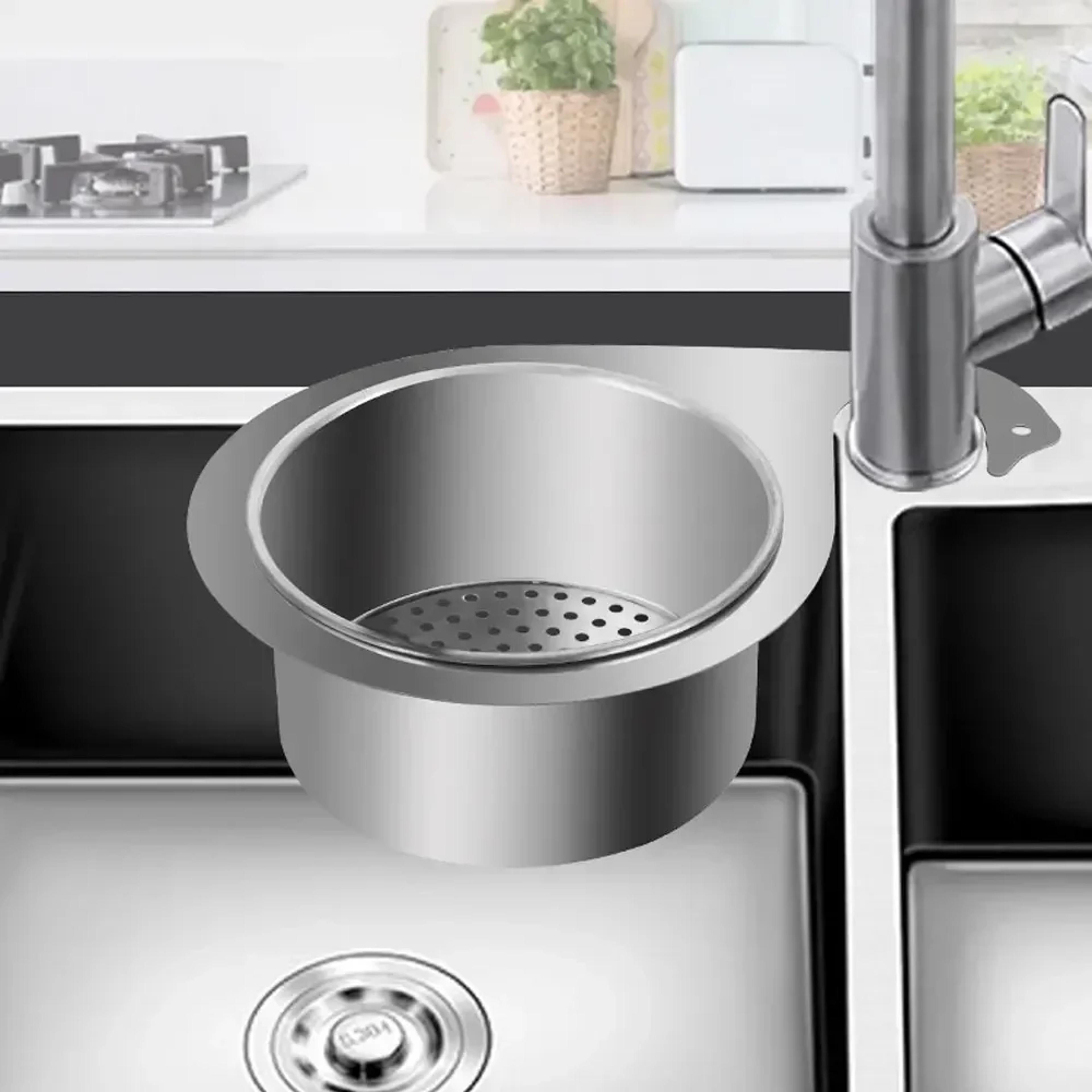 Stainless Steel Kitchen Sink Strainer Multifunctional Hanging Drainer Basket For Fruits Vegetables  2