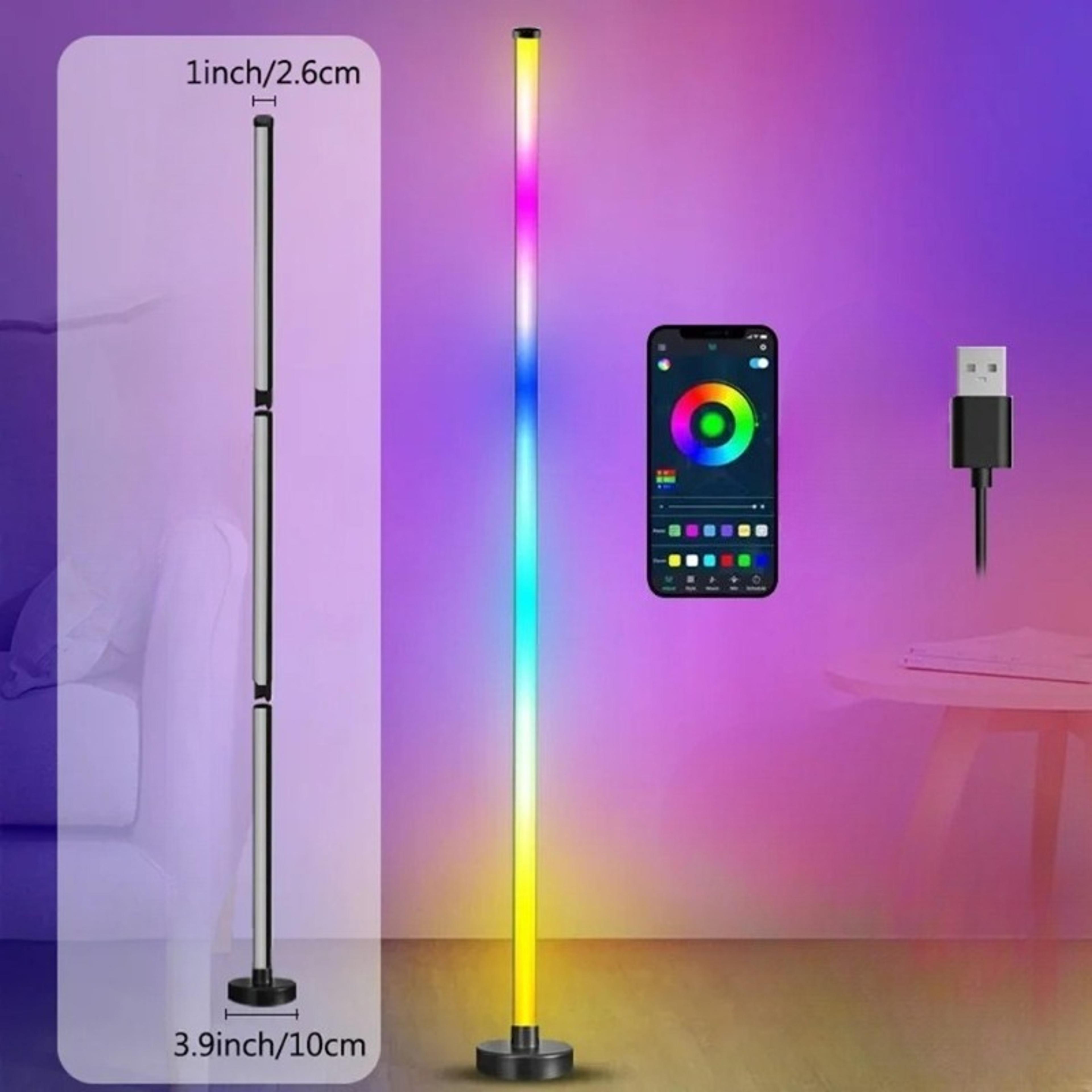 Smart LED Floor Lamp With RGB Music Sync  Remote Control Modern Mood Lighting For Living Room  Gami 5