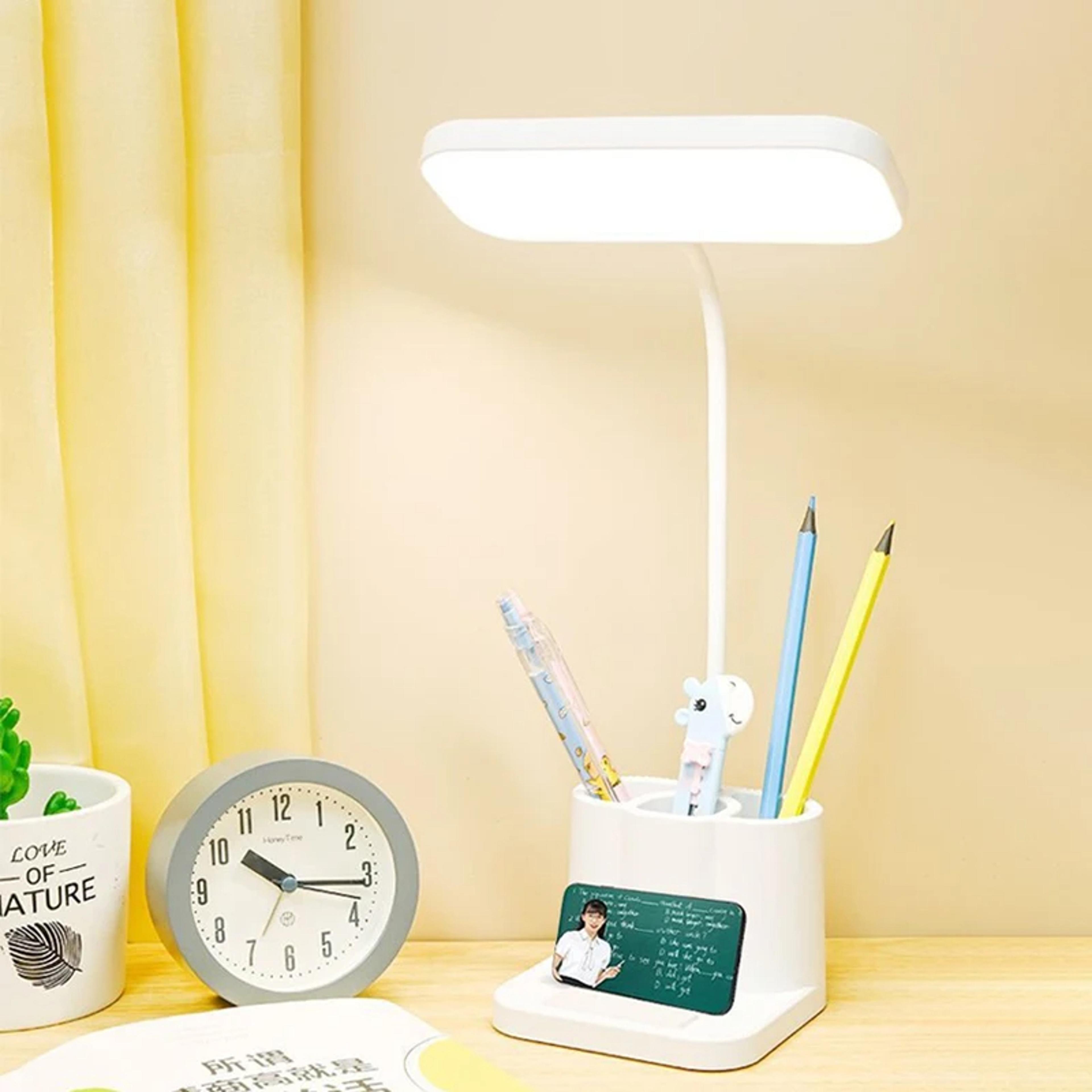 LED Eye Protection Desk Lamp For Study And Reading USBPowered Small Table Lamp For Bedroom And Dorm 0