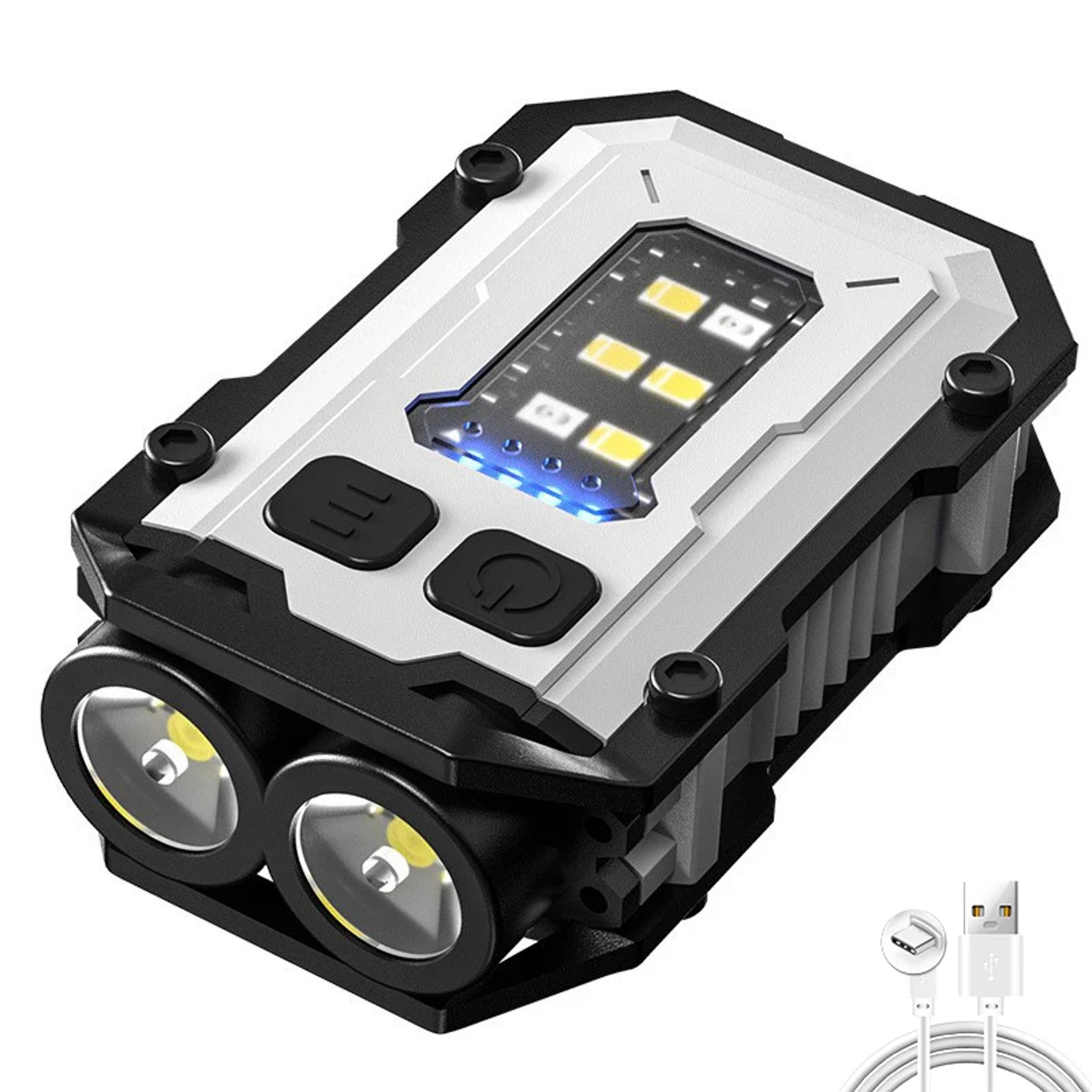 Super Bright Mini LED Keychain Flashlight Magnetic  Rechargeable 8
