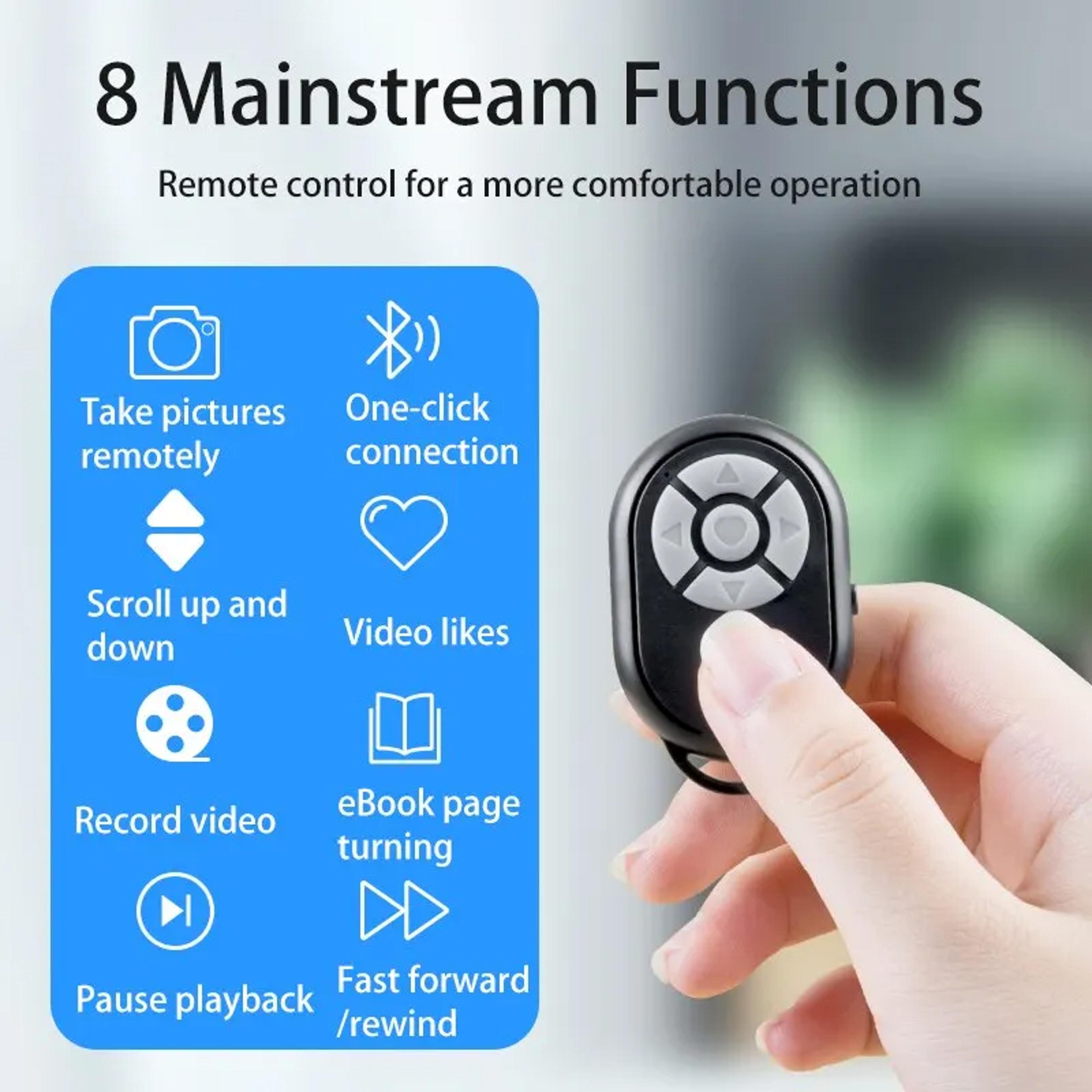 Bluetooth Selfie Stick With Remote Control  Camera Bluetooth Controller 6