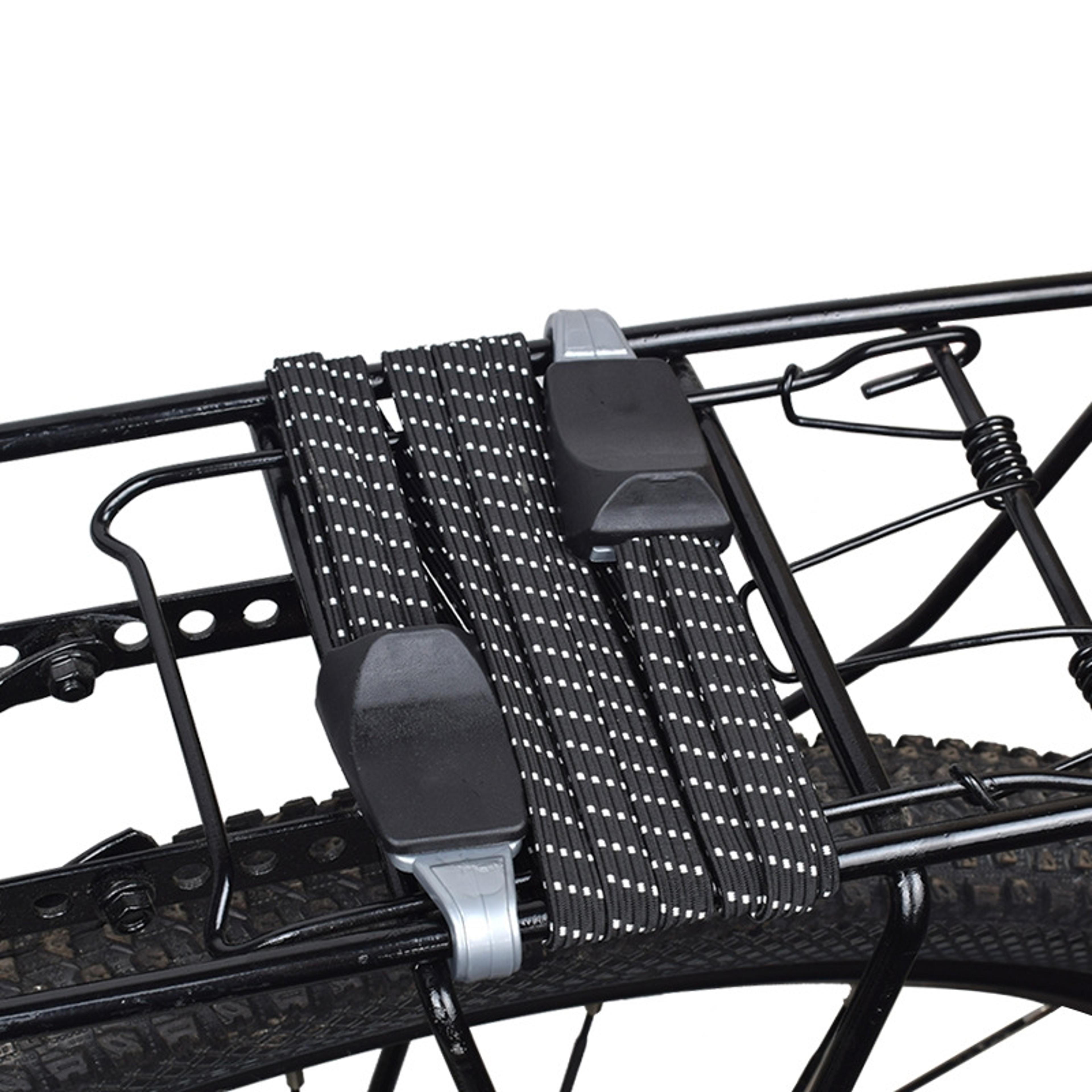 elastic bike luggage carrier strap with hook durable elastic rope for secure bike bag storage