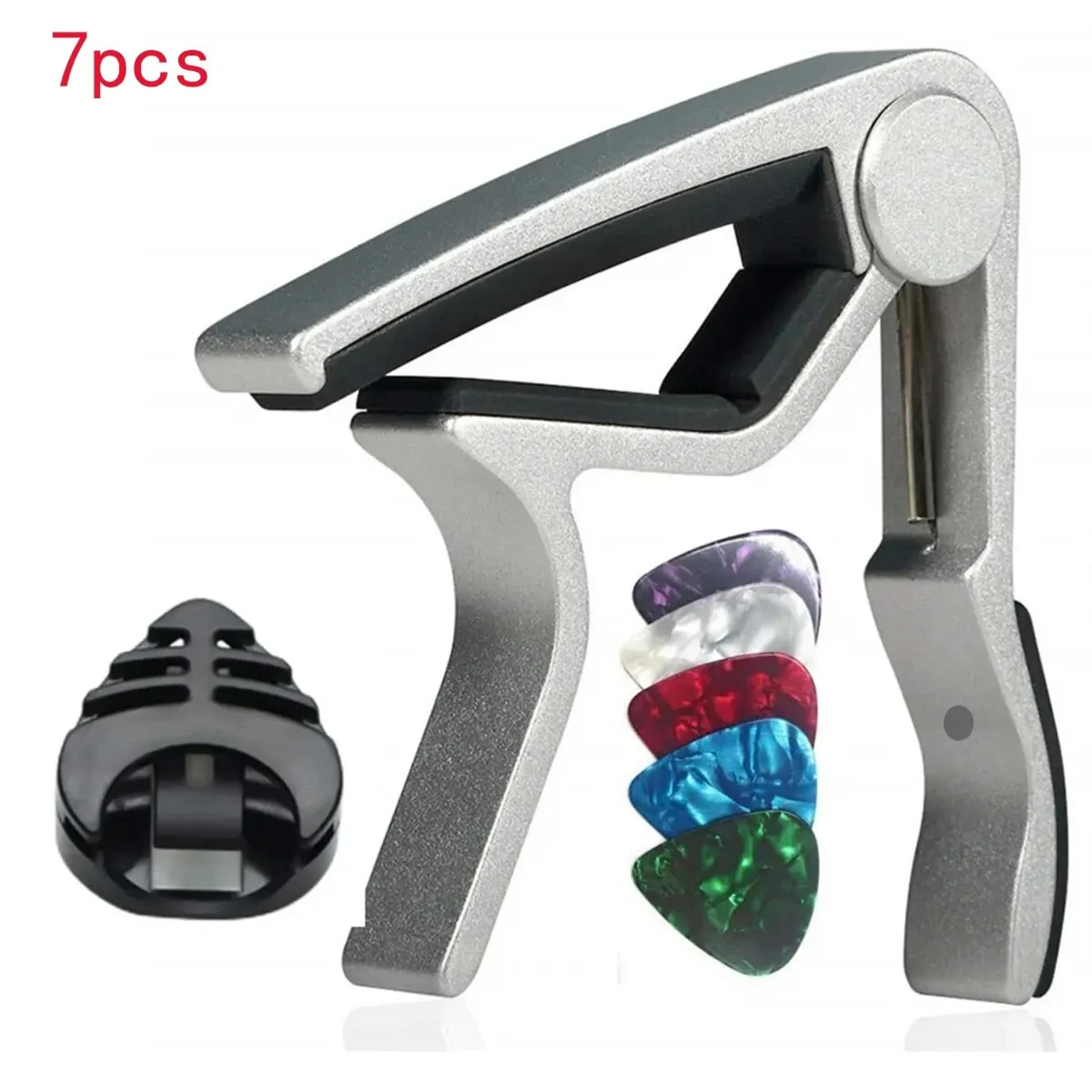 Guitar Capo Set With Picks And Holder For Acoustic And Electric Guitars 7