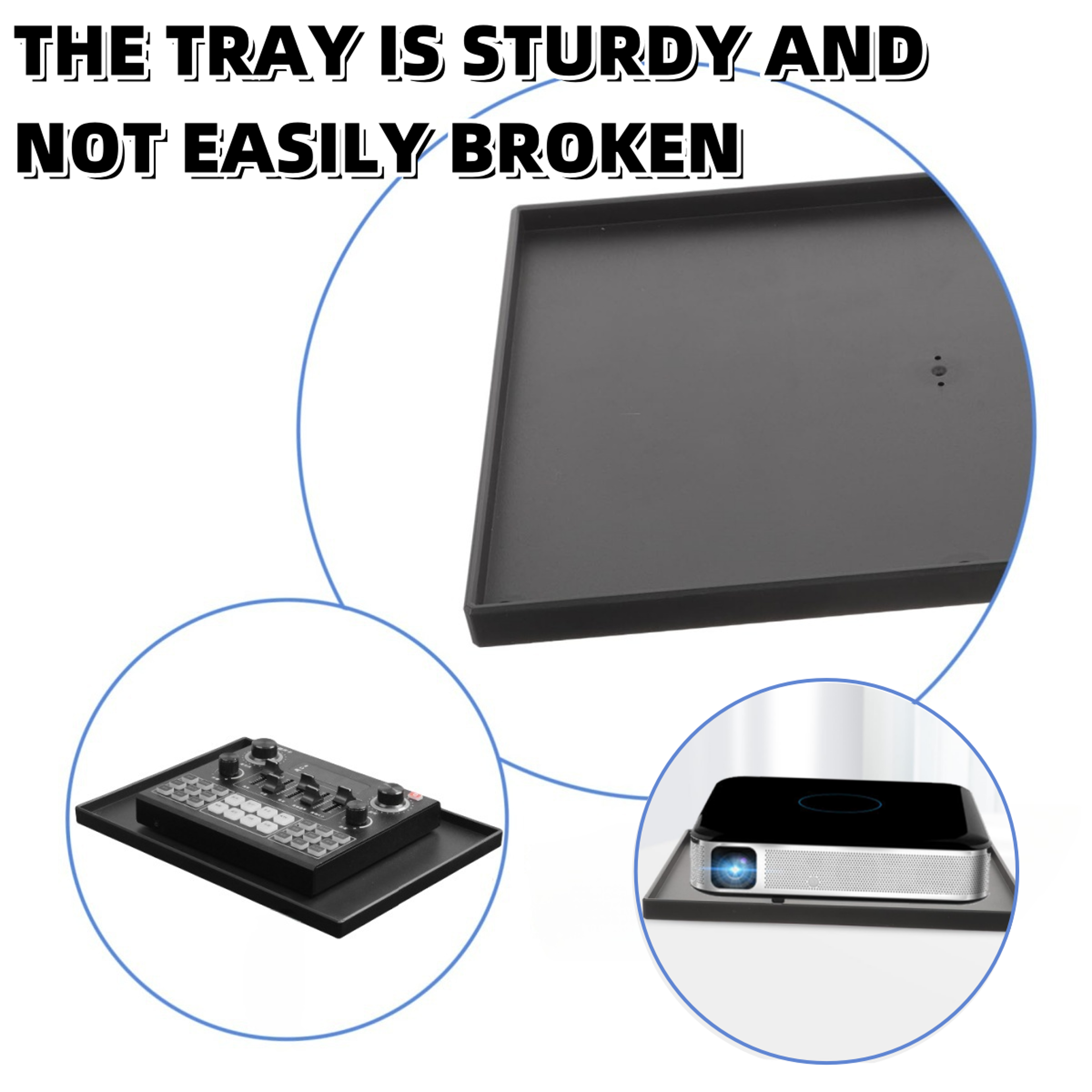 Projector Tray Stand With Metal Thread Adapter For Desk Mount Durable Accessory For Projector Setup 4