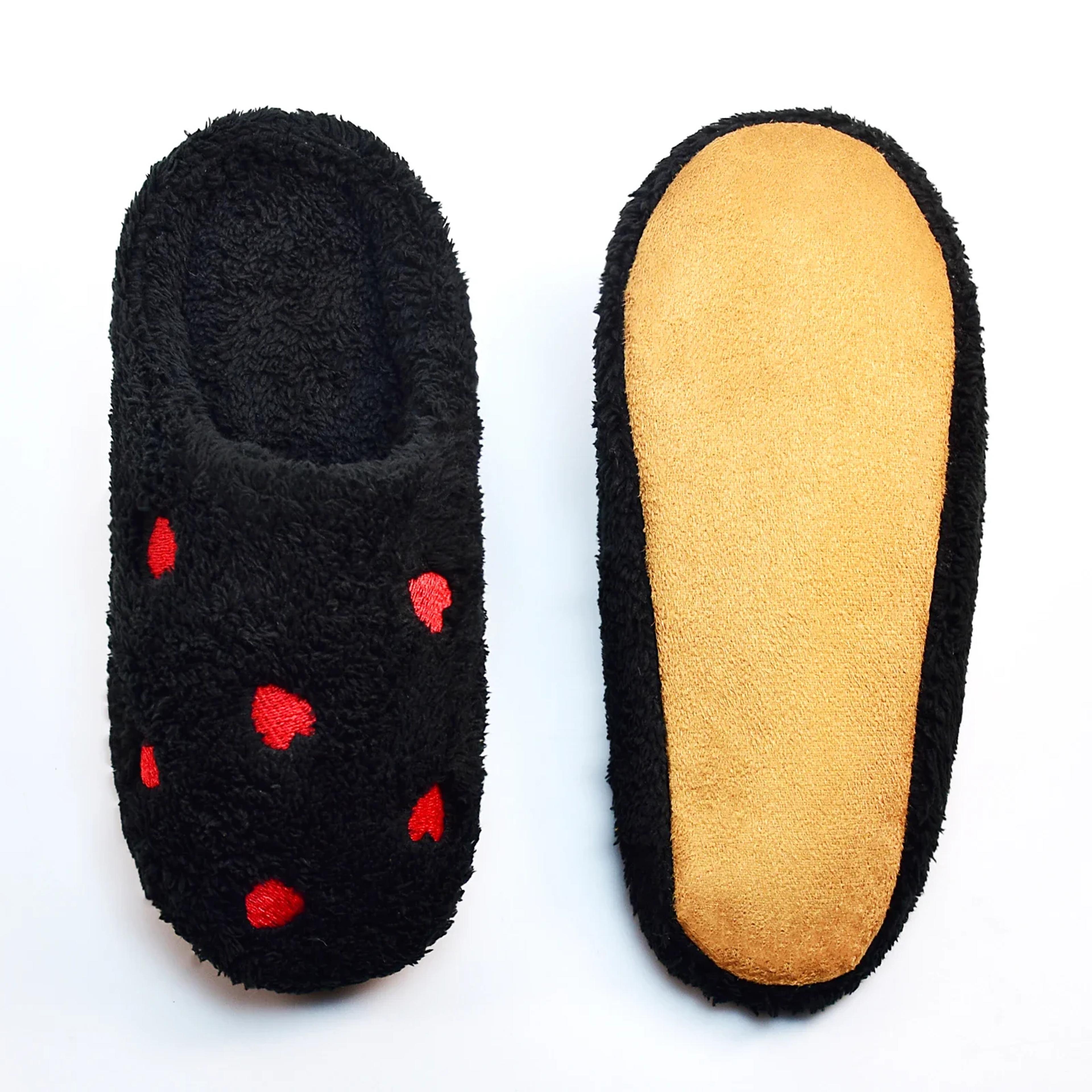 Winter Womens HeartShaped Slippers Soft Sole Indoor Shoes For Comfortable And Silent Walking 2