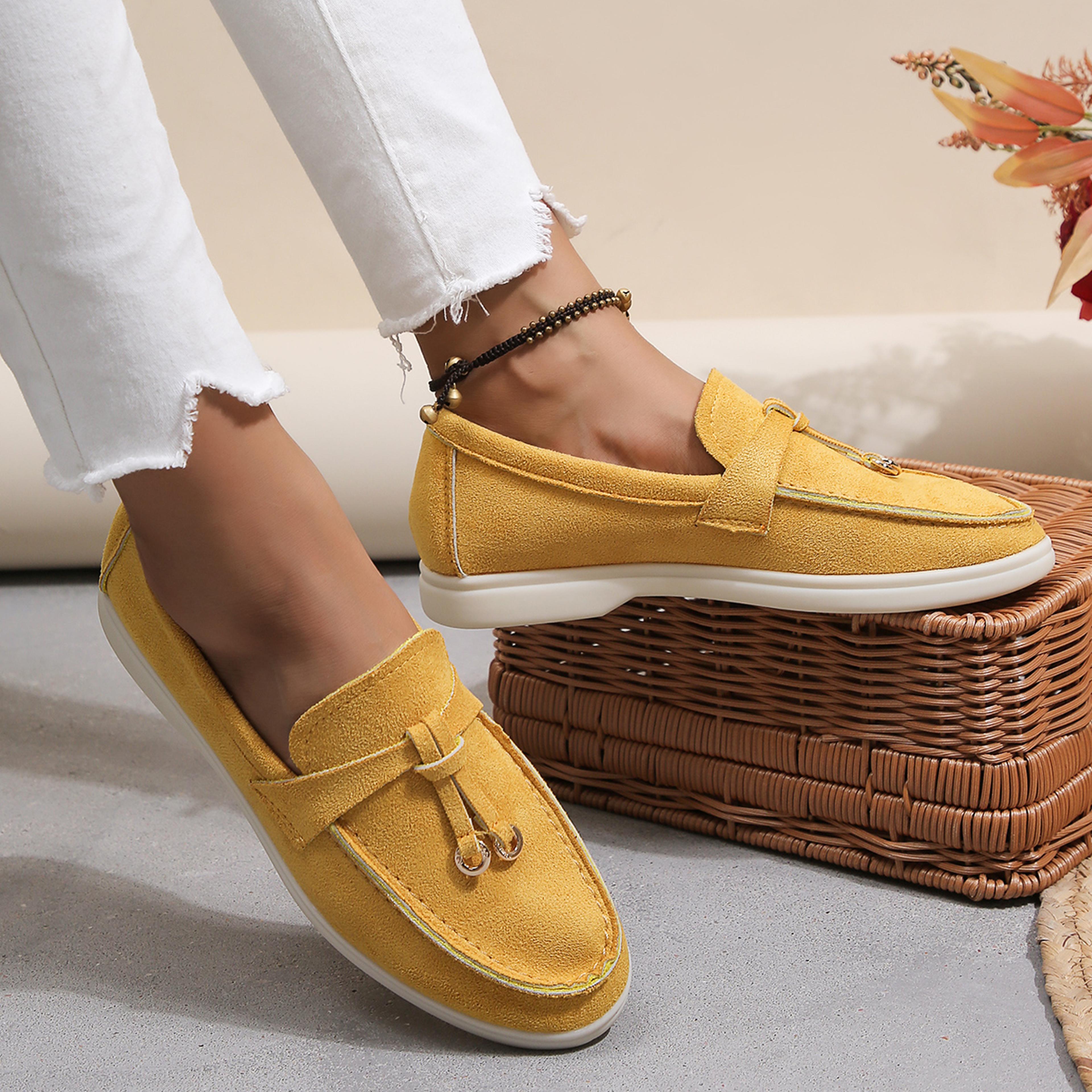 Retro Soft Leather Women Slip On Shoes Thick Sole Comfortable Flat Walking Loafers 4
