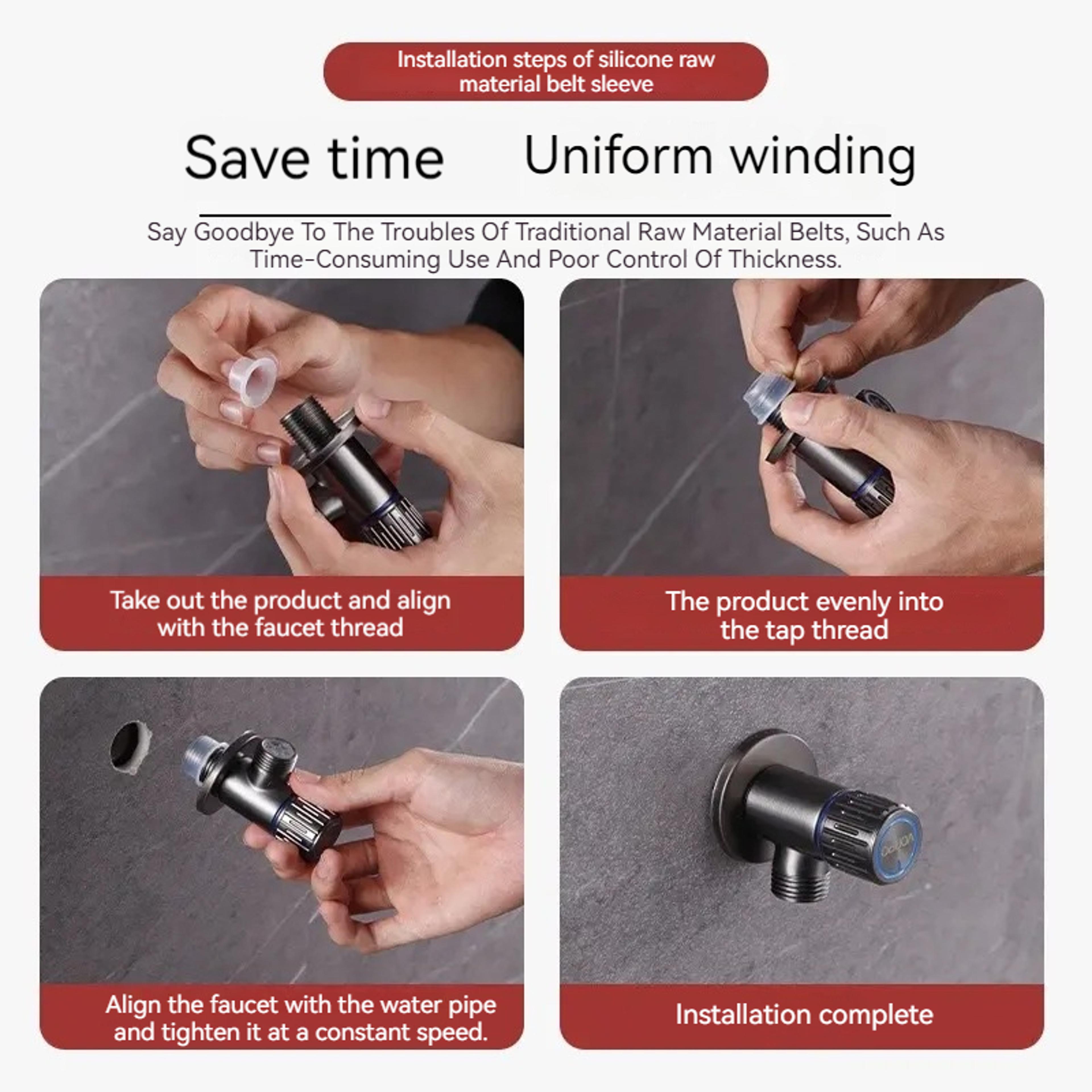 Leak Proof Silicone Sealing Gasket Washer For Pipes  Hoses Prevent Dripping  Leakage 2