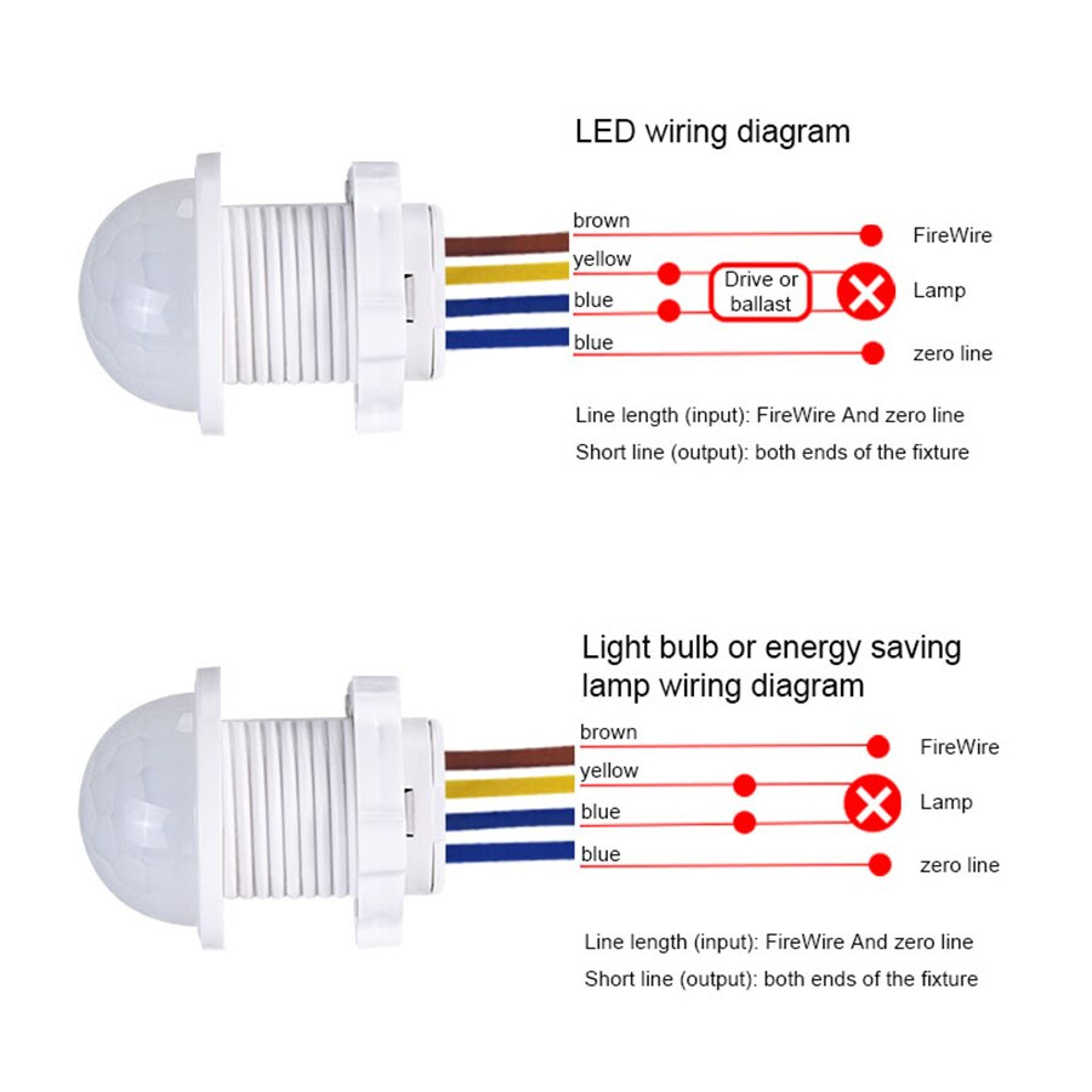 Smart PIR Sensor Detector Switch Auto OnOff For LED Ceiling Light  Panel Light 2