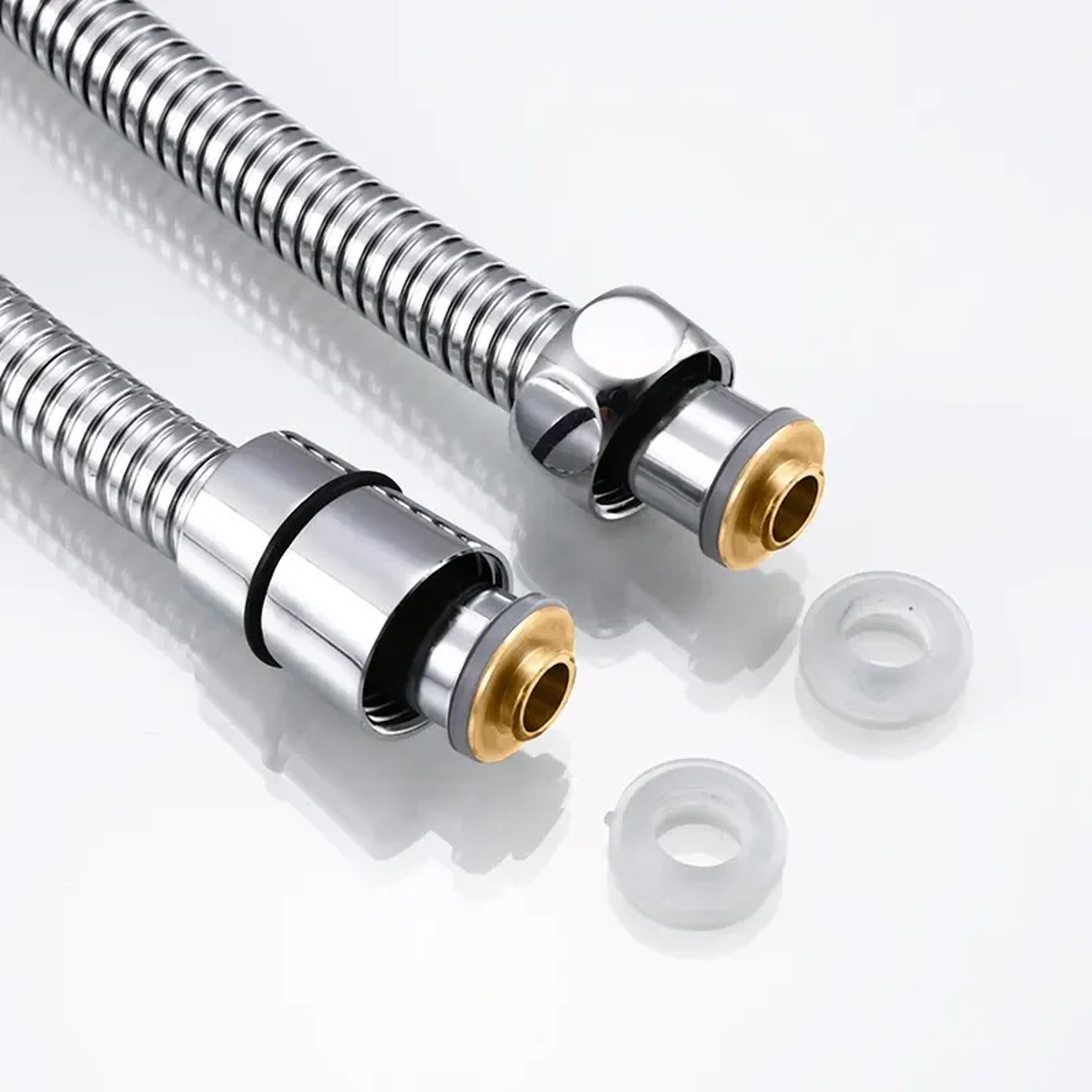 Stainless Steel Flexible Shower Hose Durable HighStrength Hot And Cold Shower Tube For Bathroom Acc 1