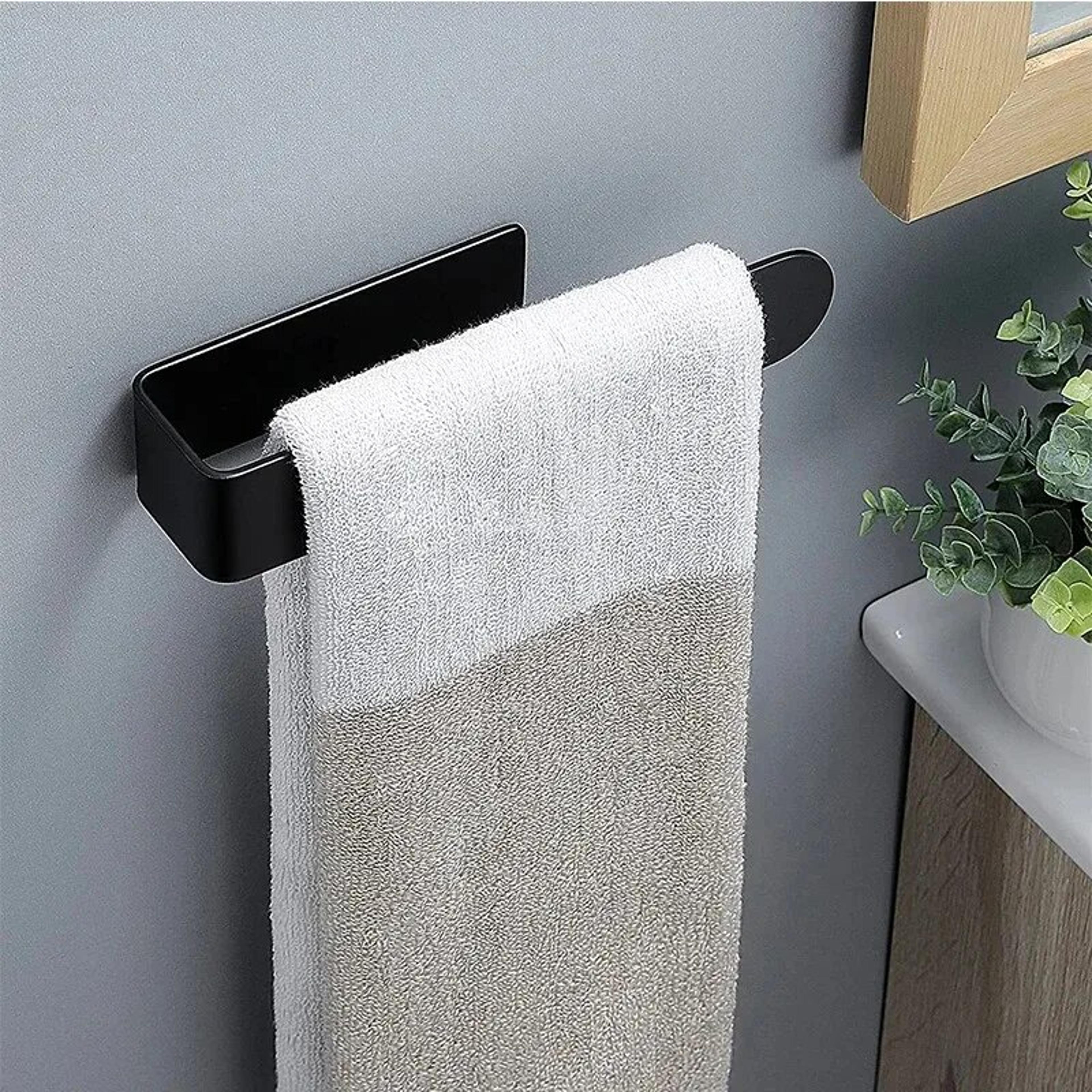 SelfAdhesive Towel Rack No Drilling Bathroom  Kitchen Towel Holder 1