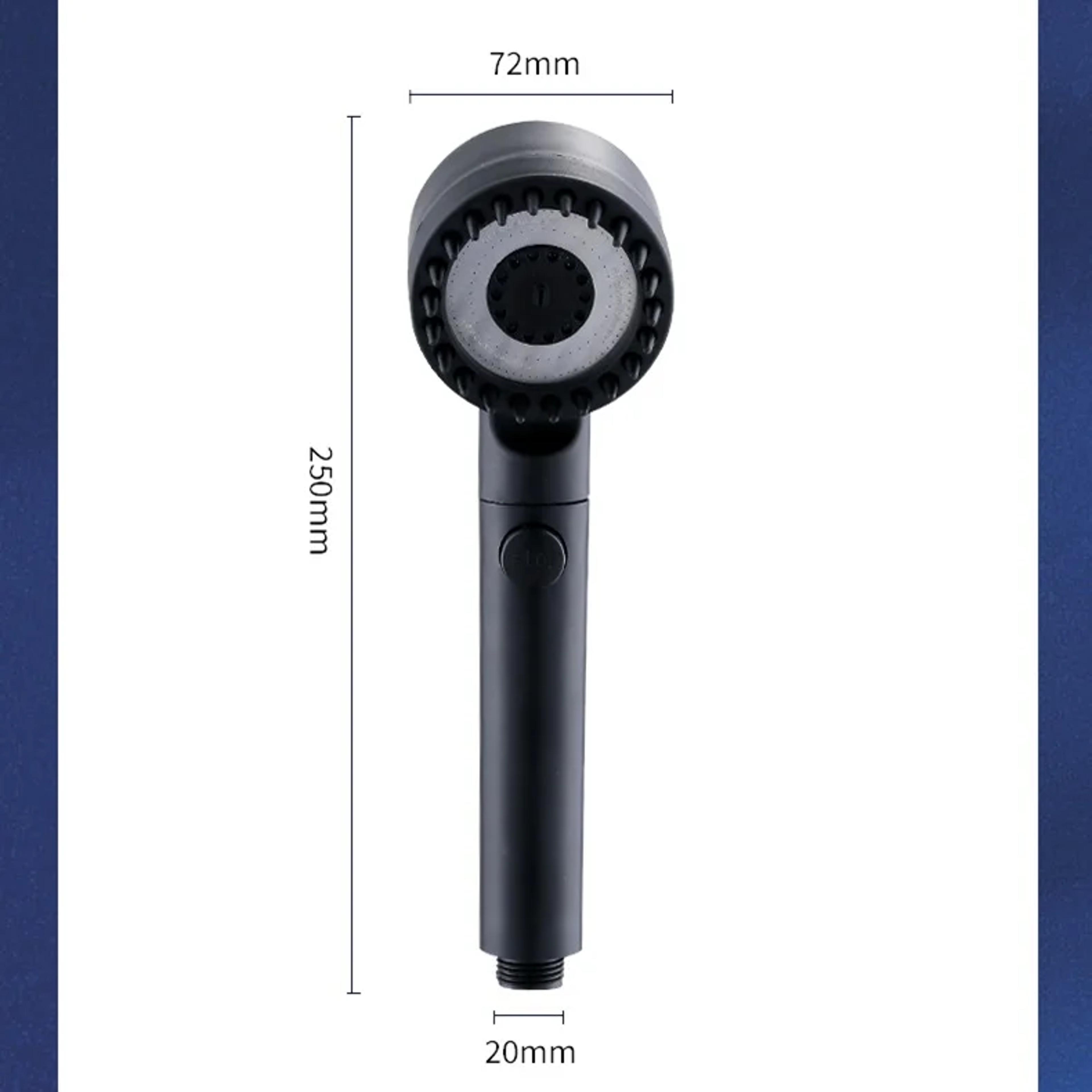 High Pressurized Filter Shower Head With Adjustable Spray Modes  Massage Brush For A SpaLike Rain S 6