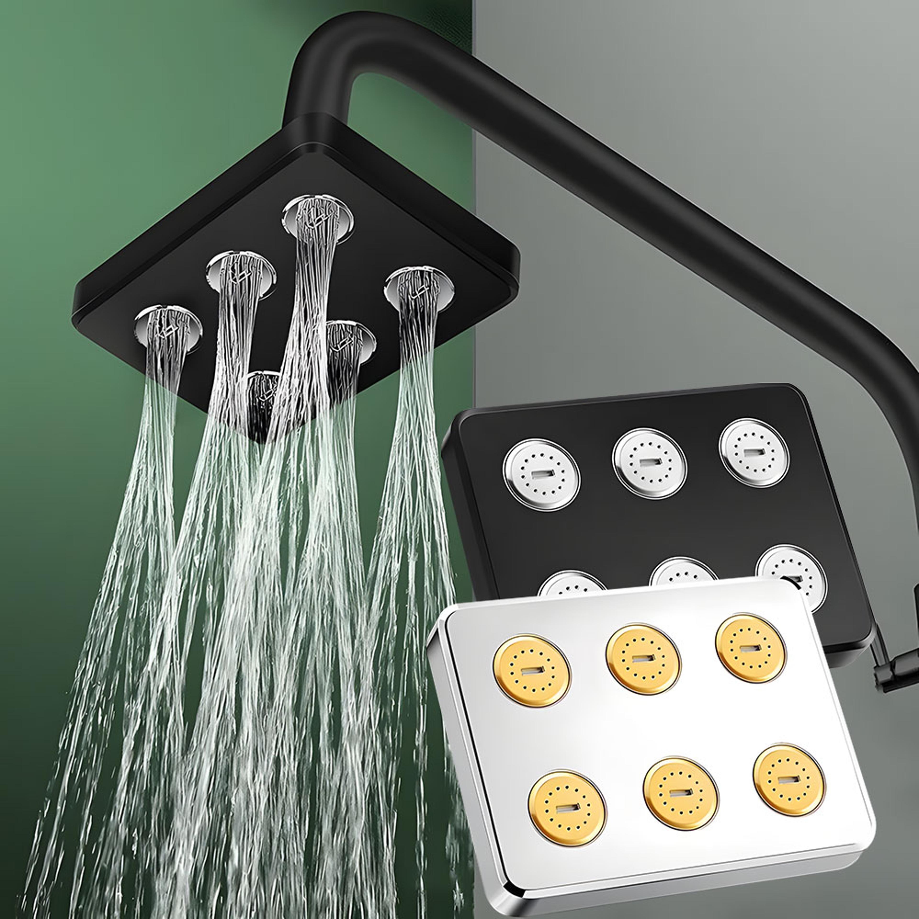 mini surround pressurized rain shower head powerful water flow for a refreshing shower experience