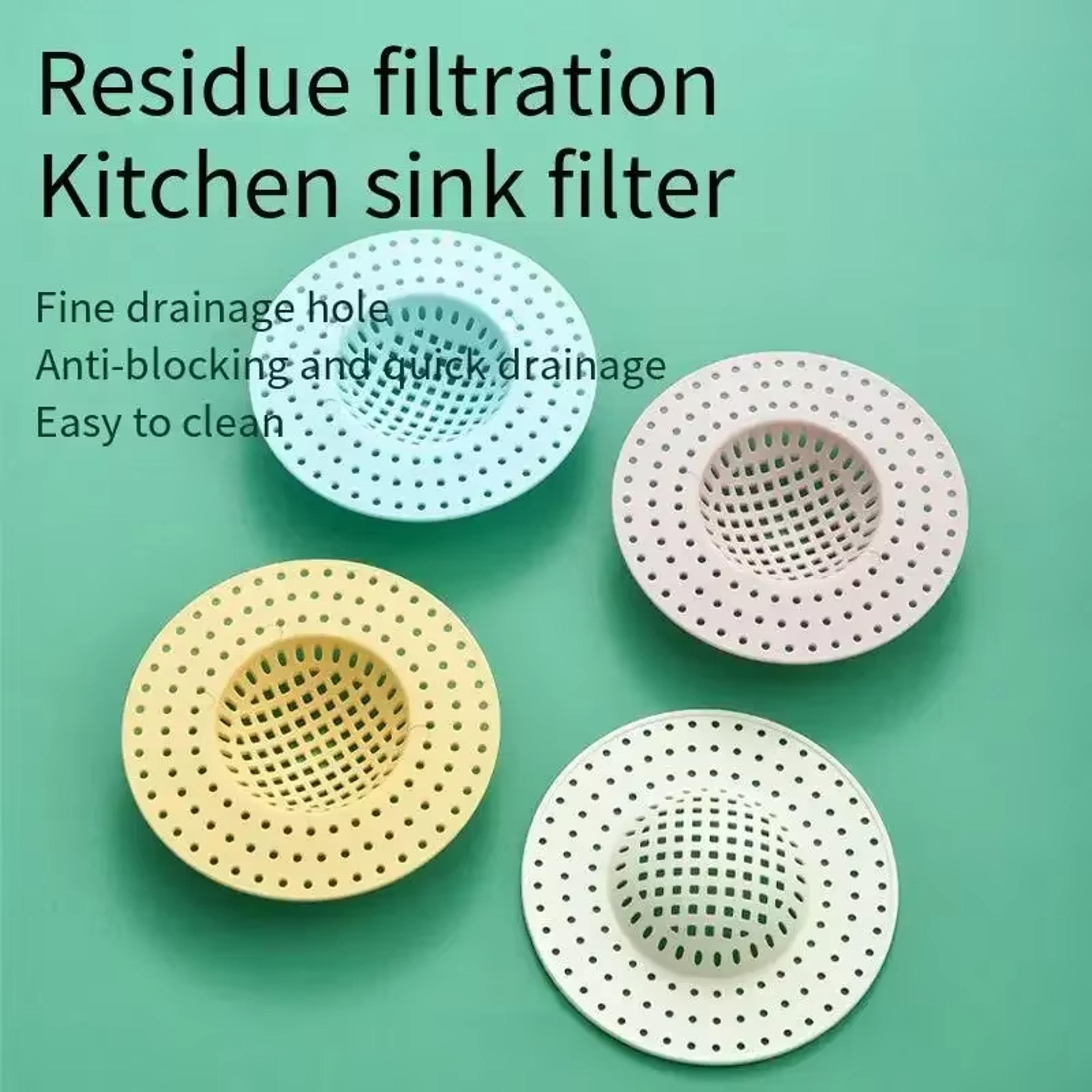 Plastic Kitchen Sink Filter Strainer Premium Hair Catcher  Waste Collector For Drains 2
