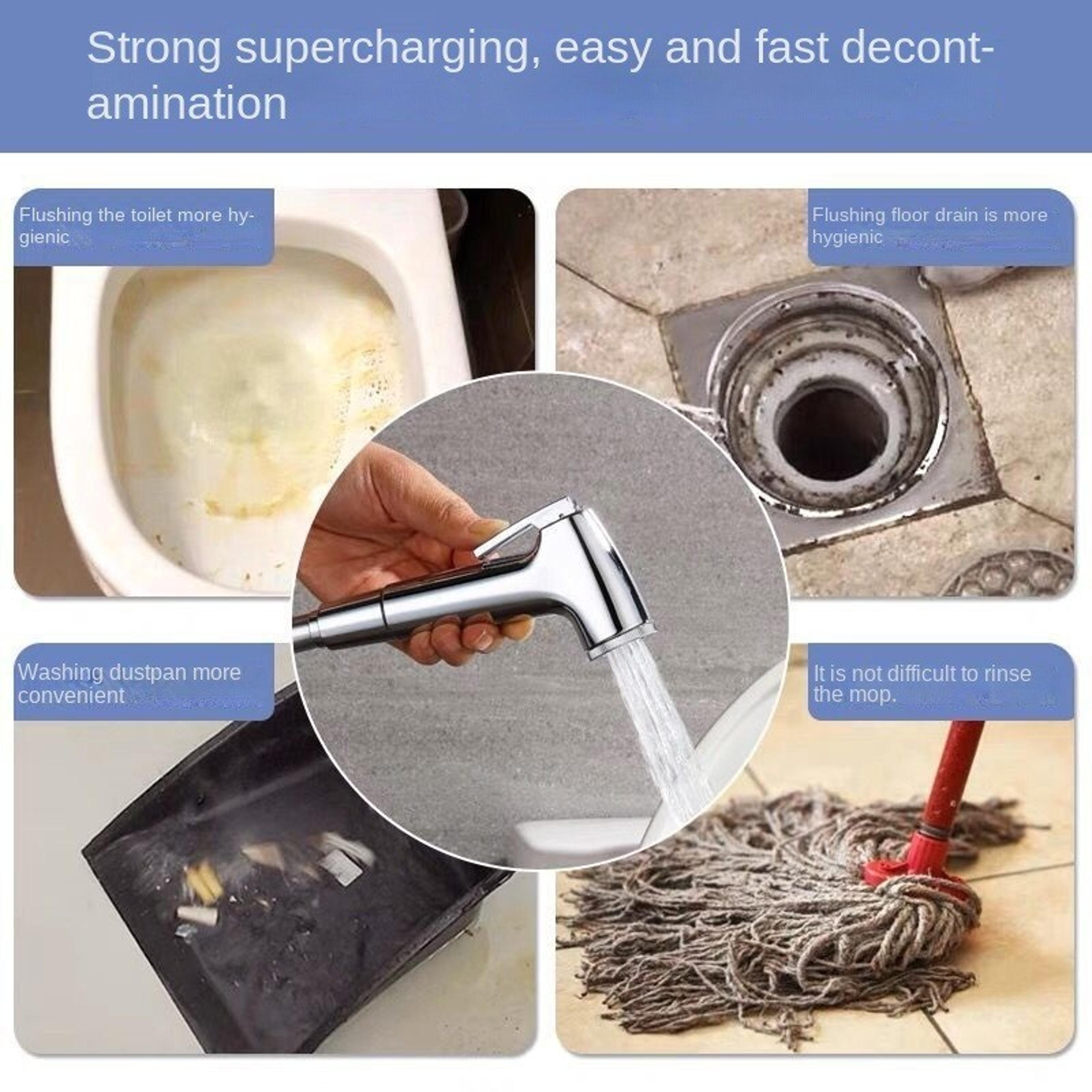 Handheld Bidet Sprayer For Toilet Flexible Spring Shower Head With Hose Soft Tube For Bathroom Acce 3