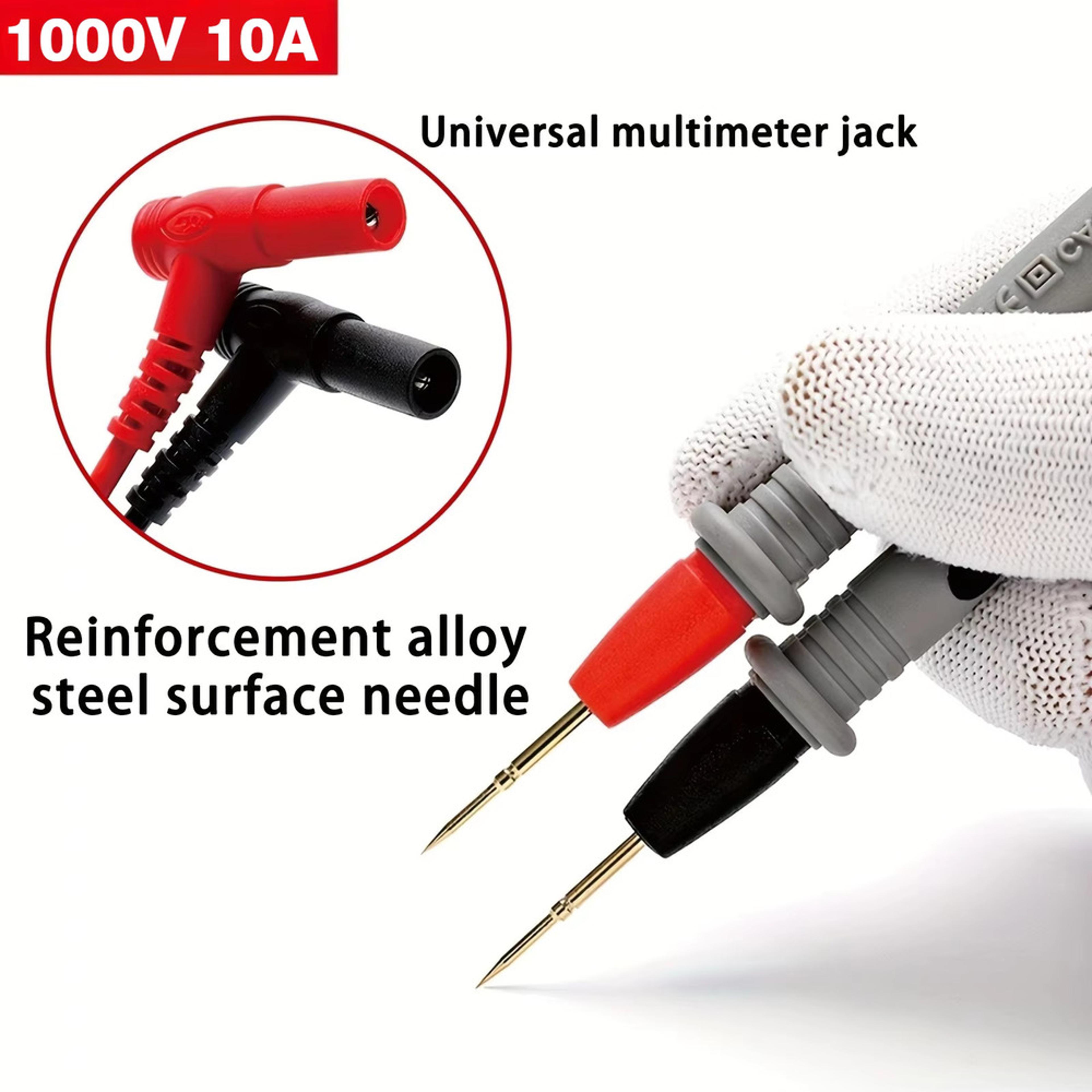 Precision Digital Multimeter Probes Needle Tip Multimeter Test Leads Replacement Set 2
