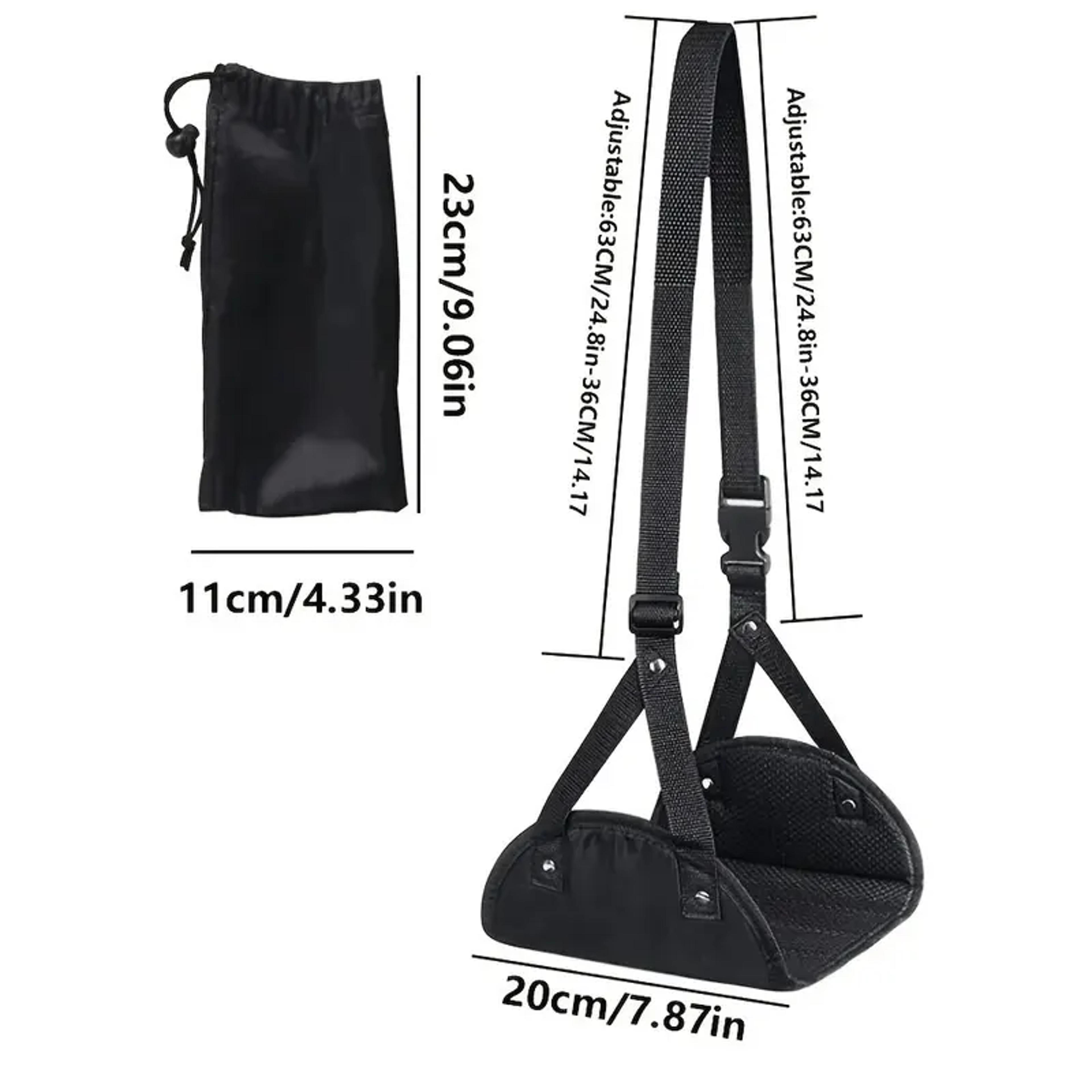 Portable Foot Hammock Travel Footrest Adjustable Airplane And Desk Comfort Rest 2