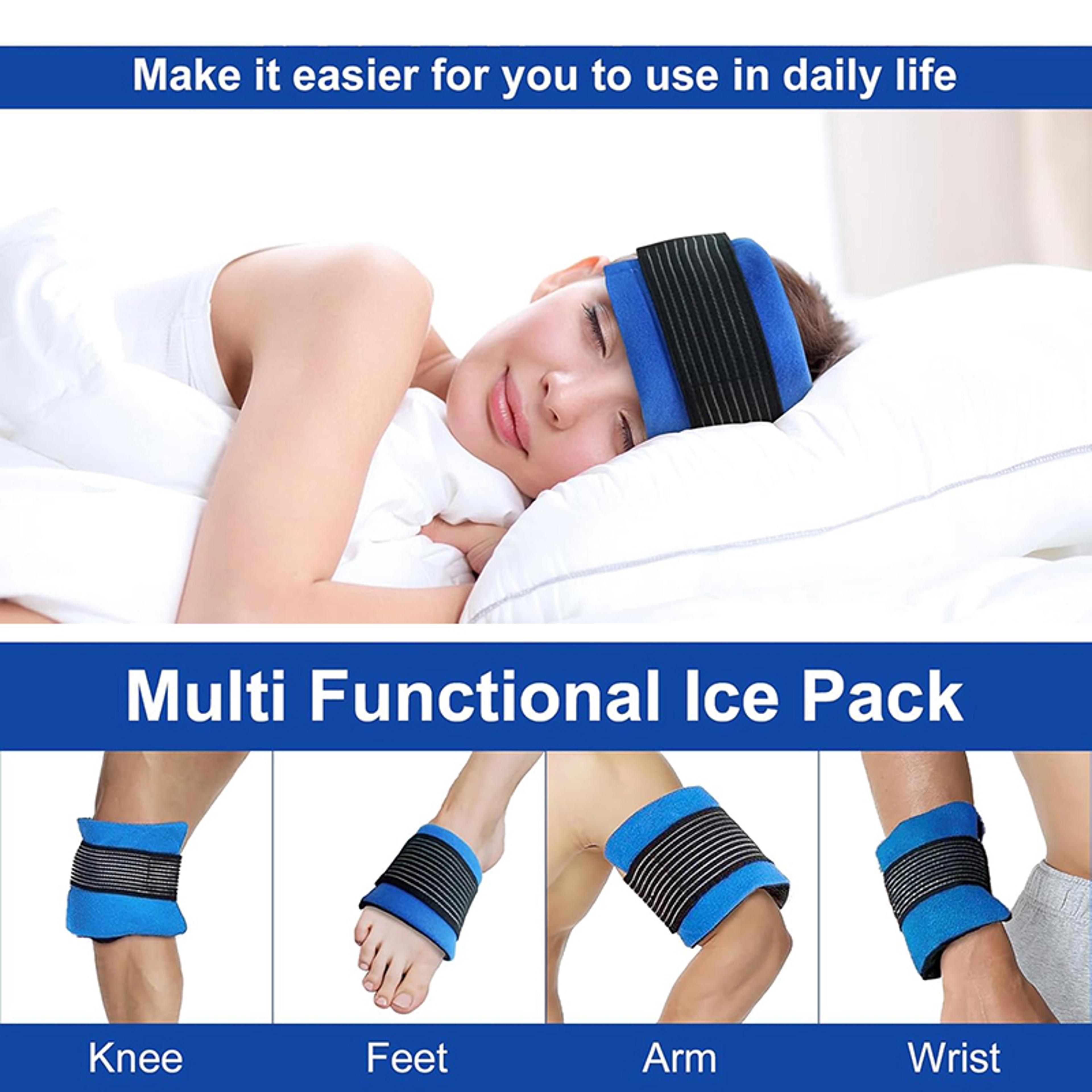 Adjustable Gel Ice Pack With Elastic Strap For Shoulder Knee Neck  Back Pain Relief 3