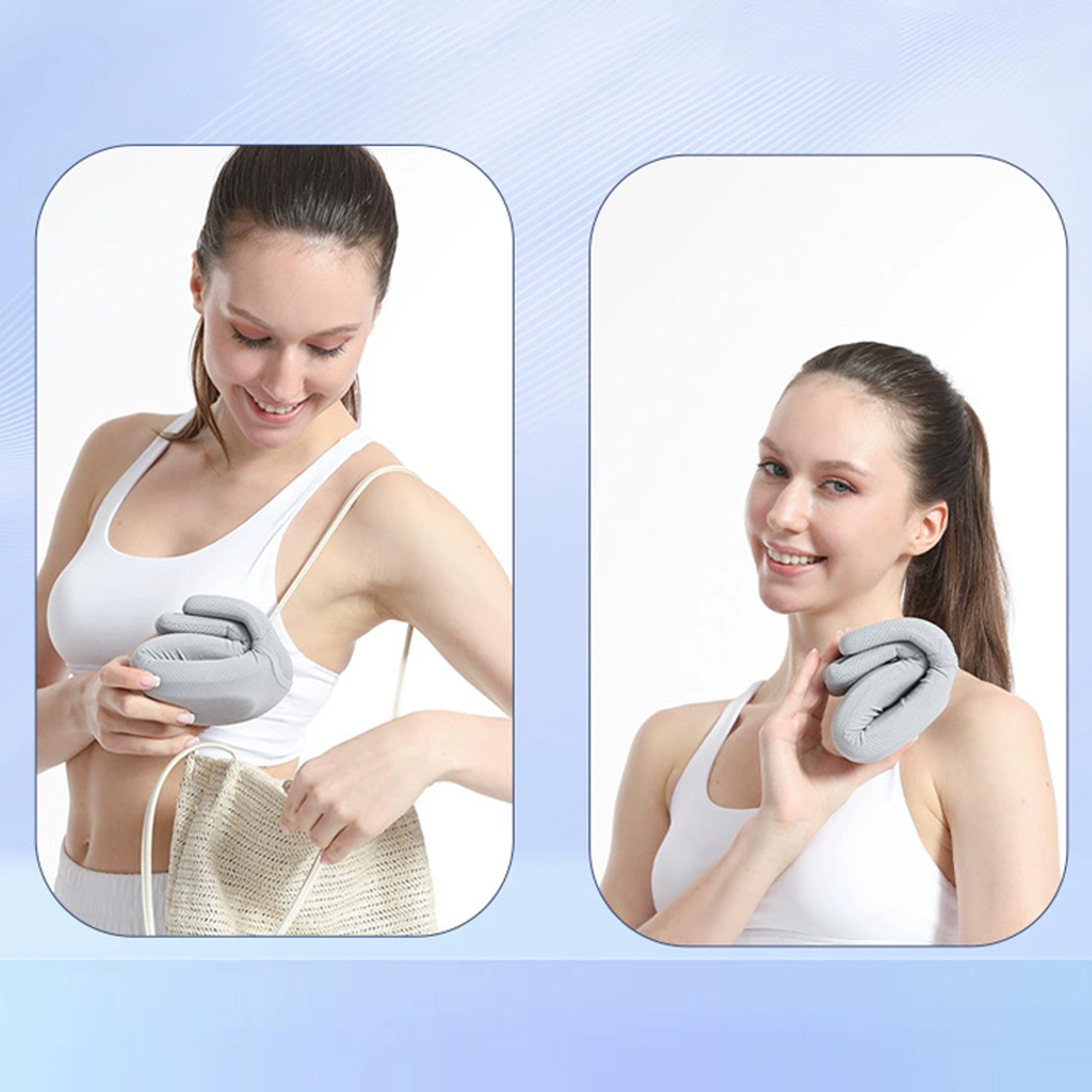 Ice Silk Soft Foam Neck Support Pillow Cervical Traction  Relaxation 1