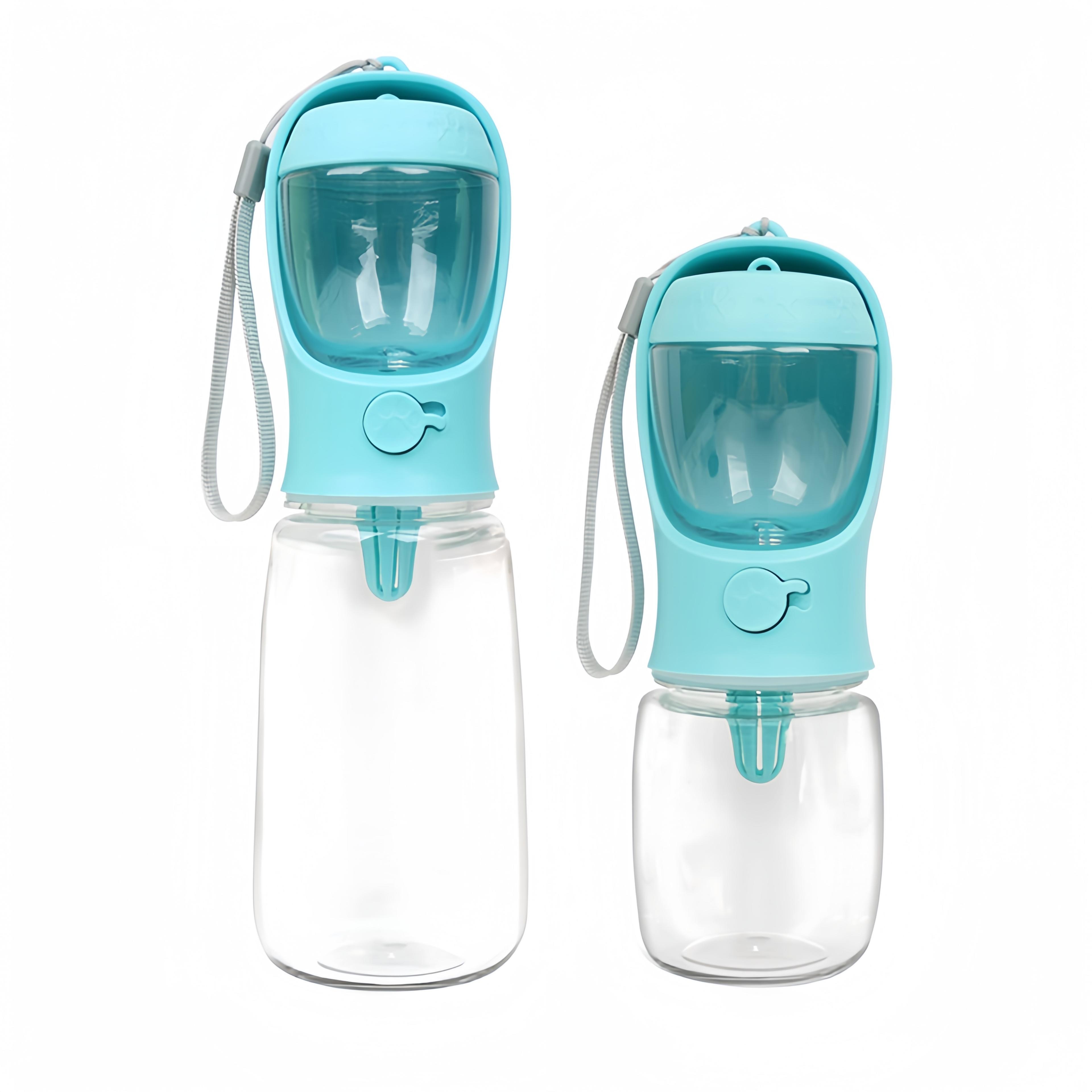 Portable Dog  Cat Water Bottle With Storage For Pets Travel Feeder  Bowl 4