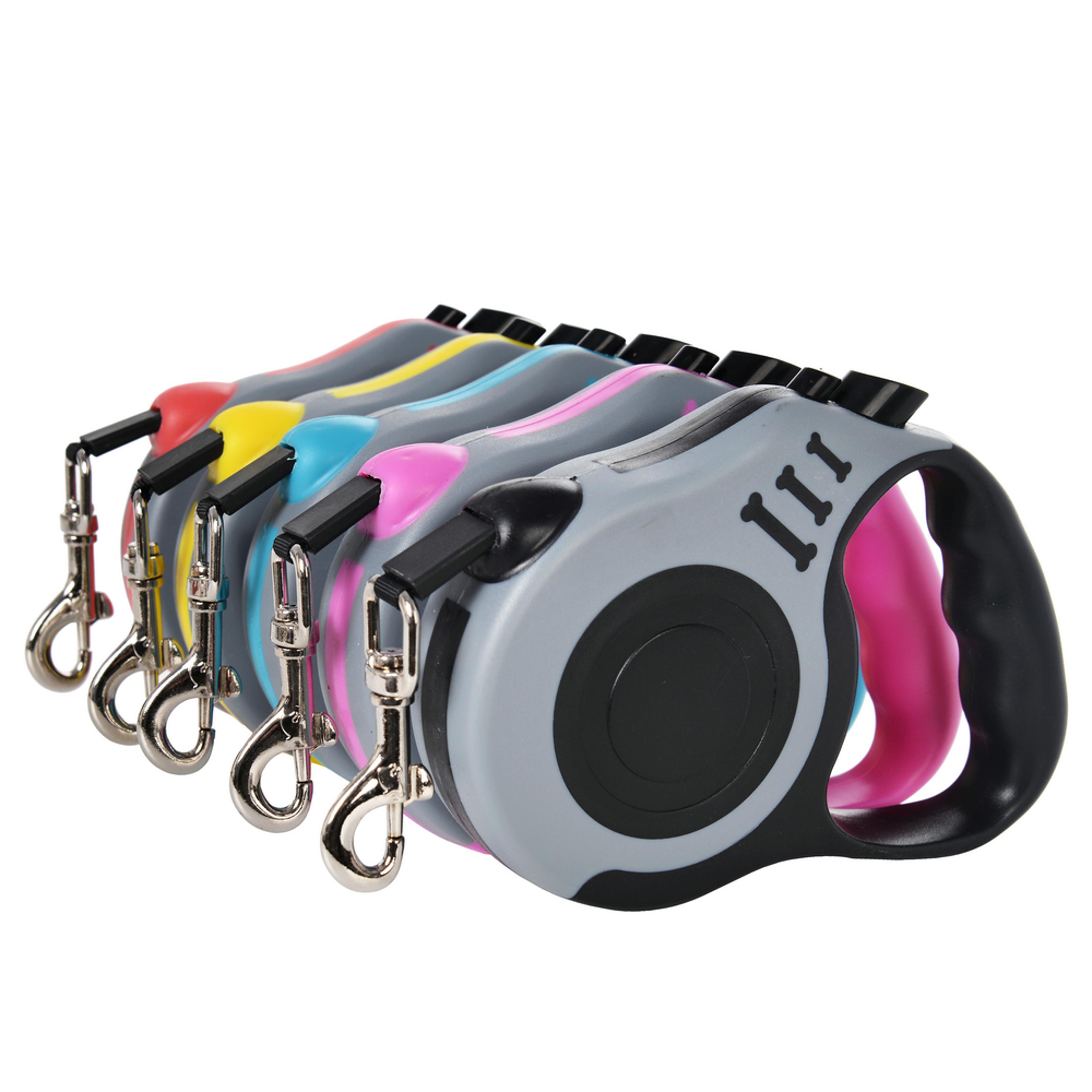 automatic retractable dog leash for small dogs & cats durable nylon traction rope for hiking, walking, and outdoor.